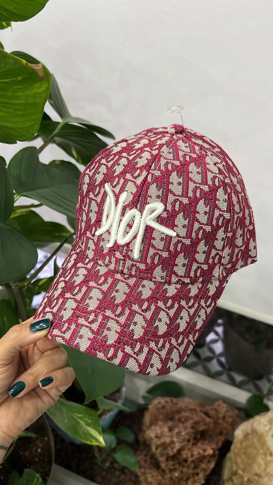 Dior Model Pembe Şapka