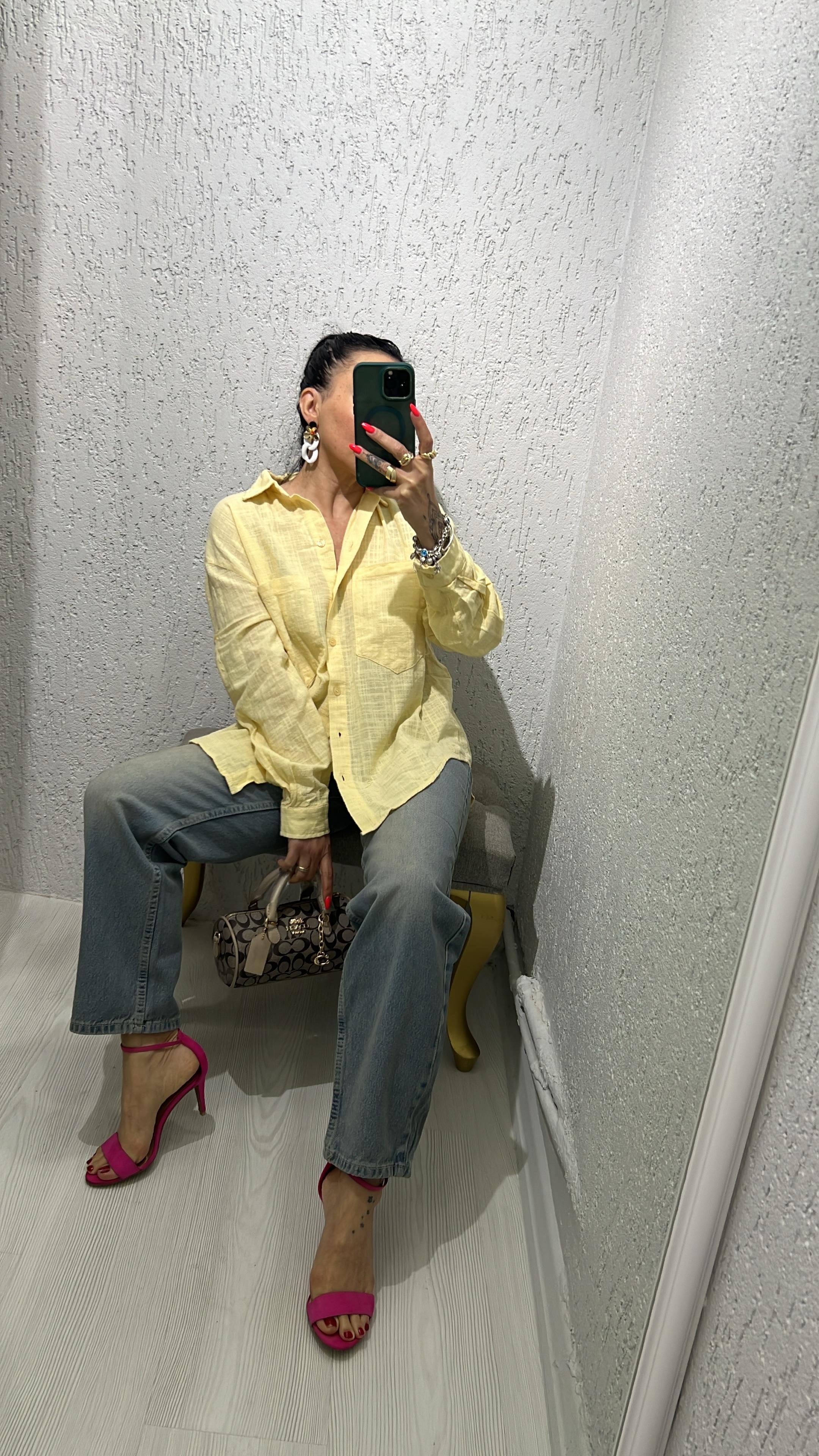 Tint Yıkama Relax Denim Pantolon