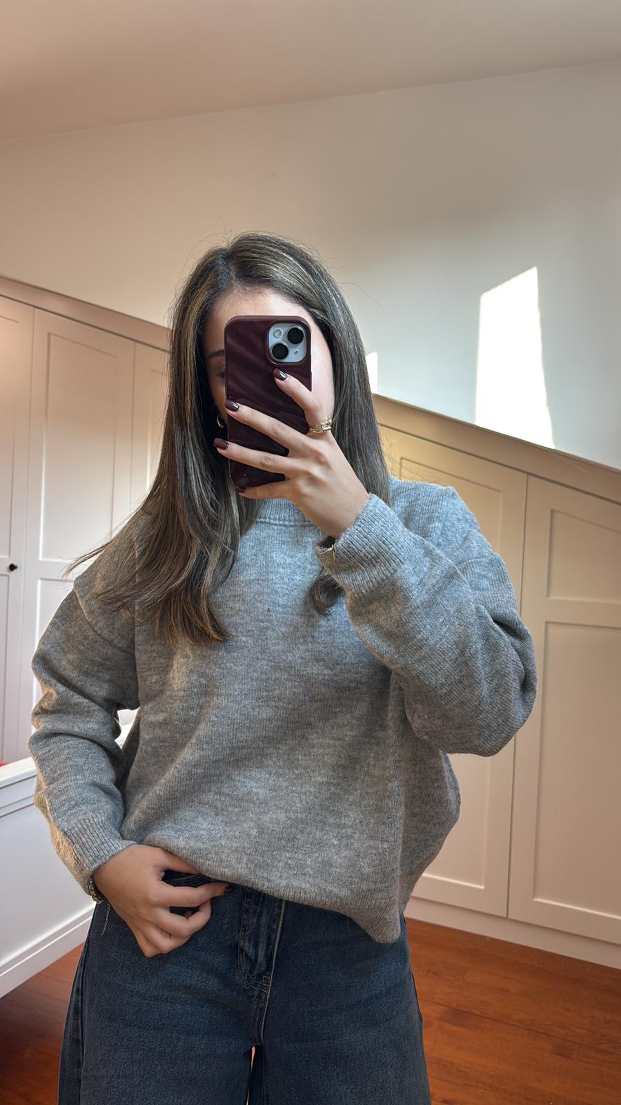 Bisiklet Yaka Triko Kazak