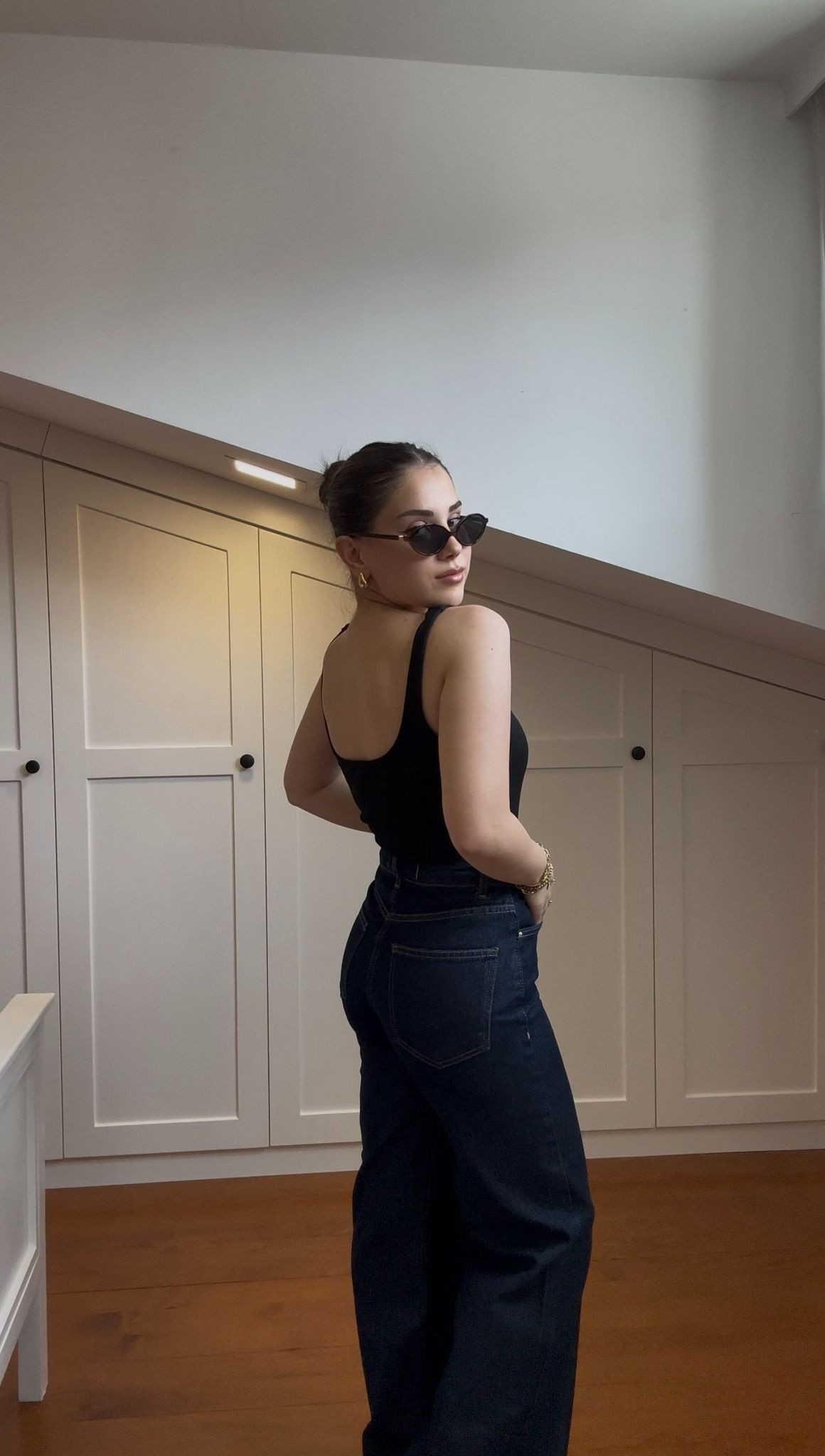Dilvin Rins Yıkama Geniş Denim Pantolon