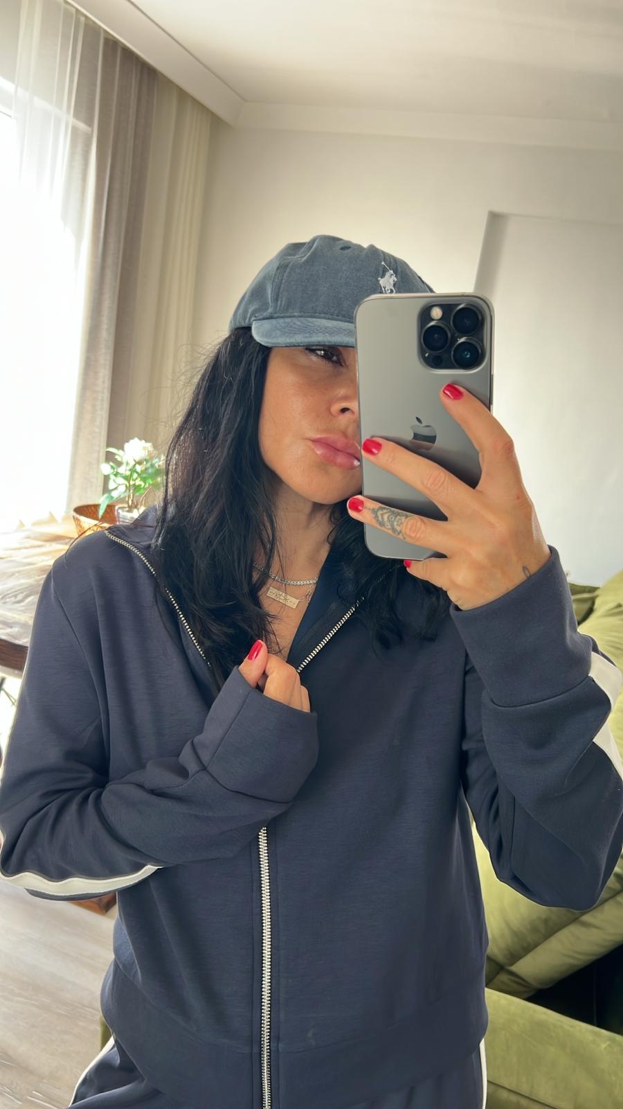 Şerit Detaylı Modal Eşofman Takım 