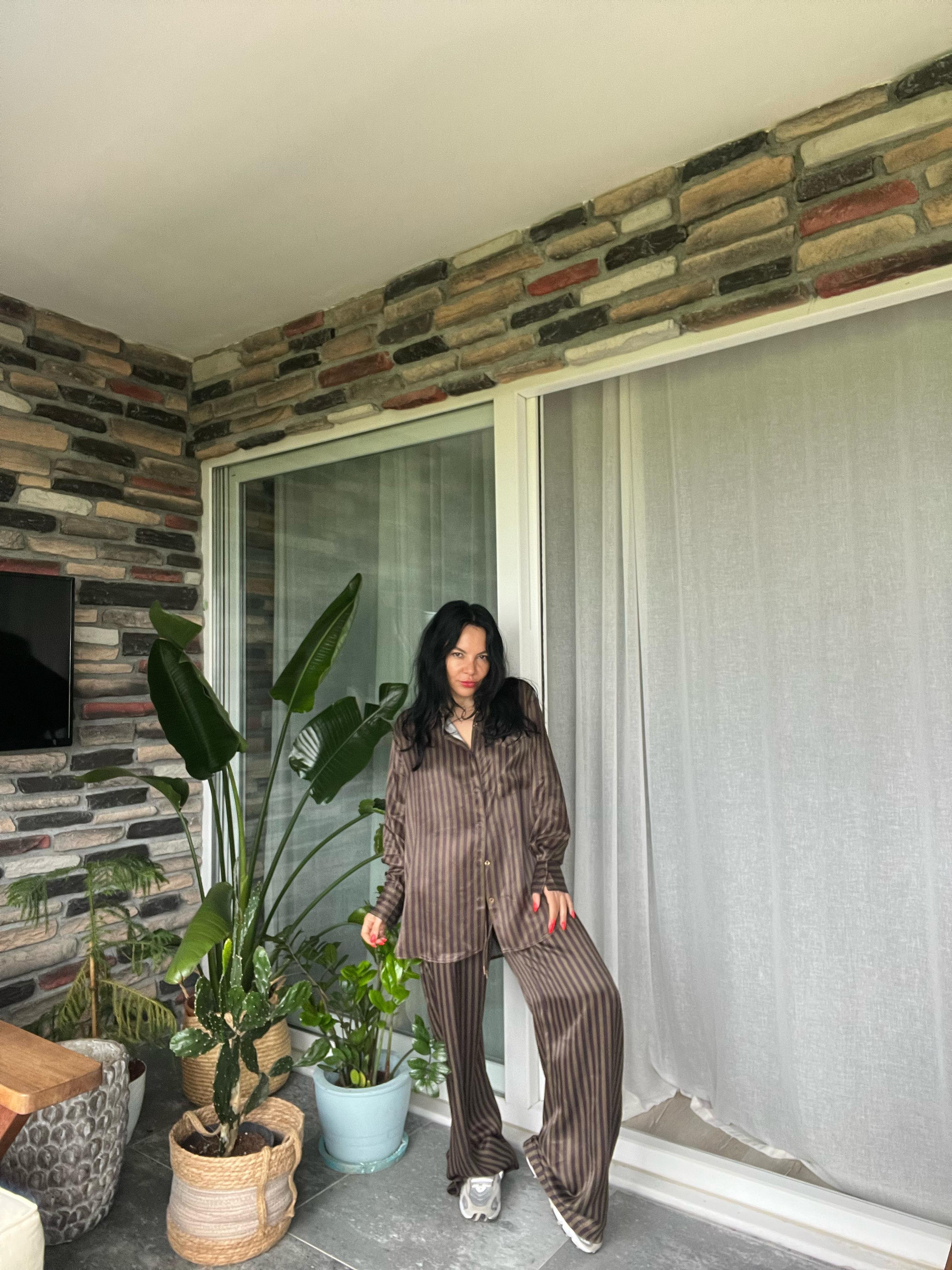 ZR Model Premium Saten Gömlekli Takım