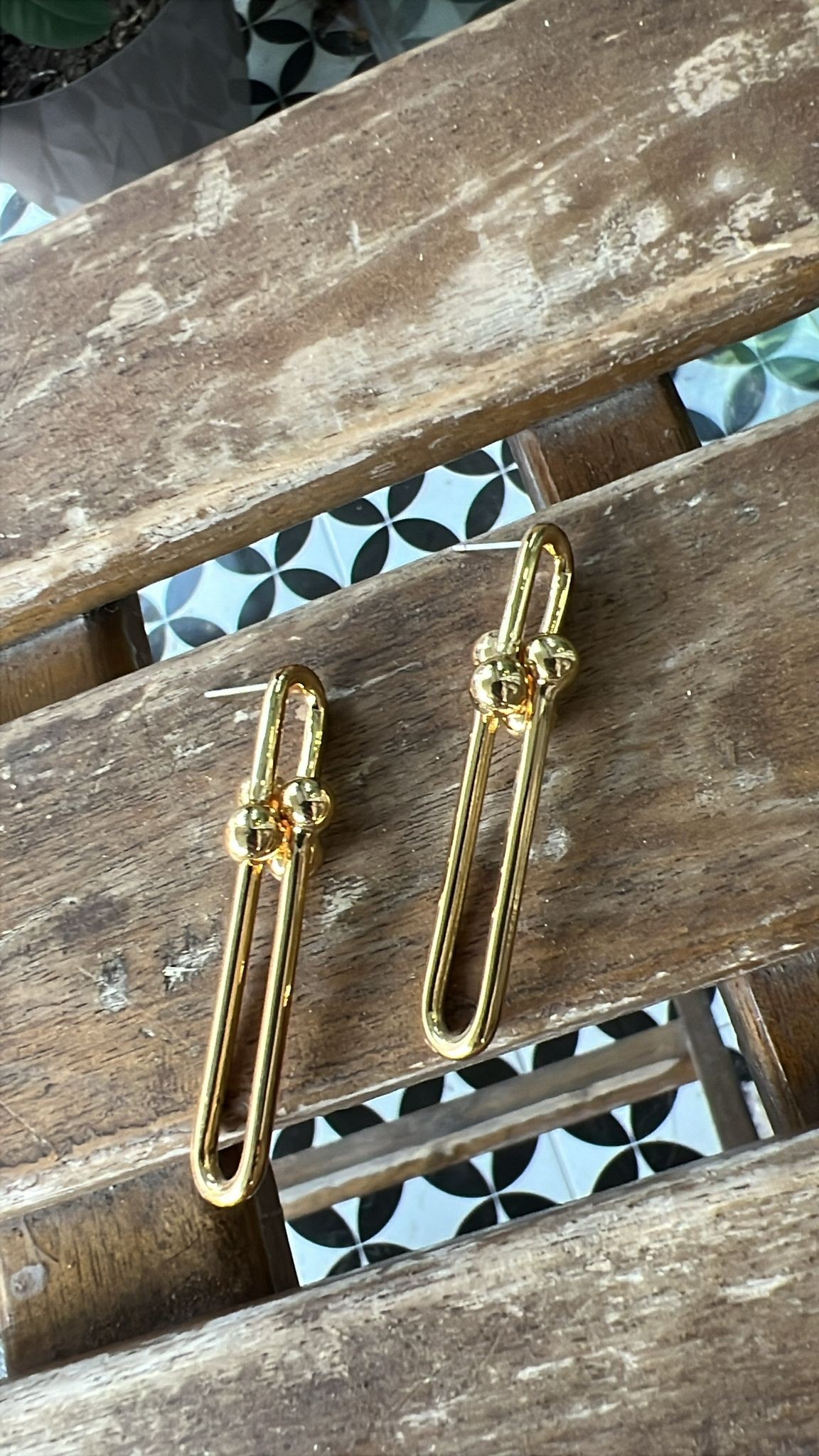 Gold Ataç Küpe