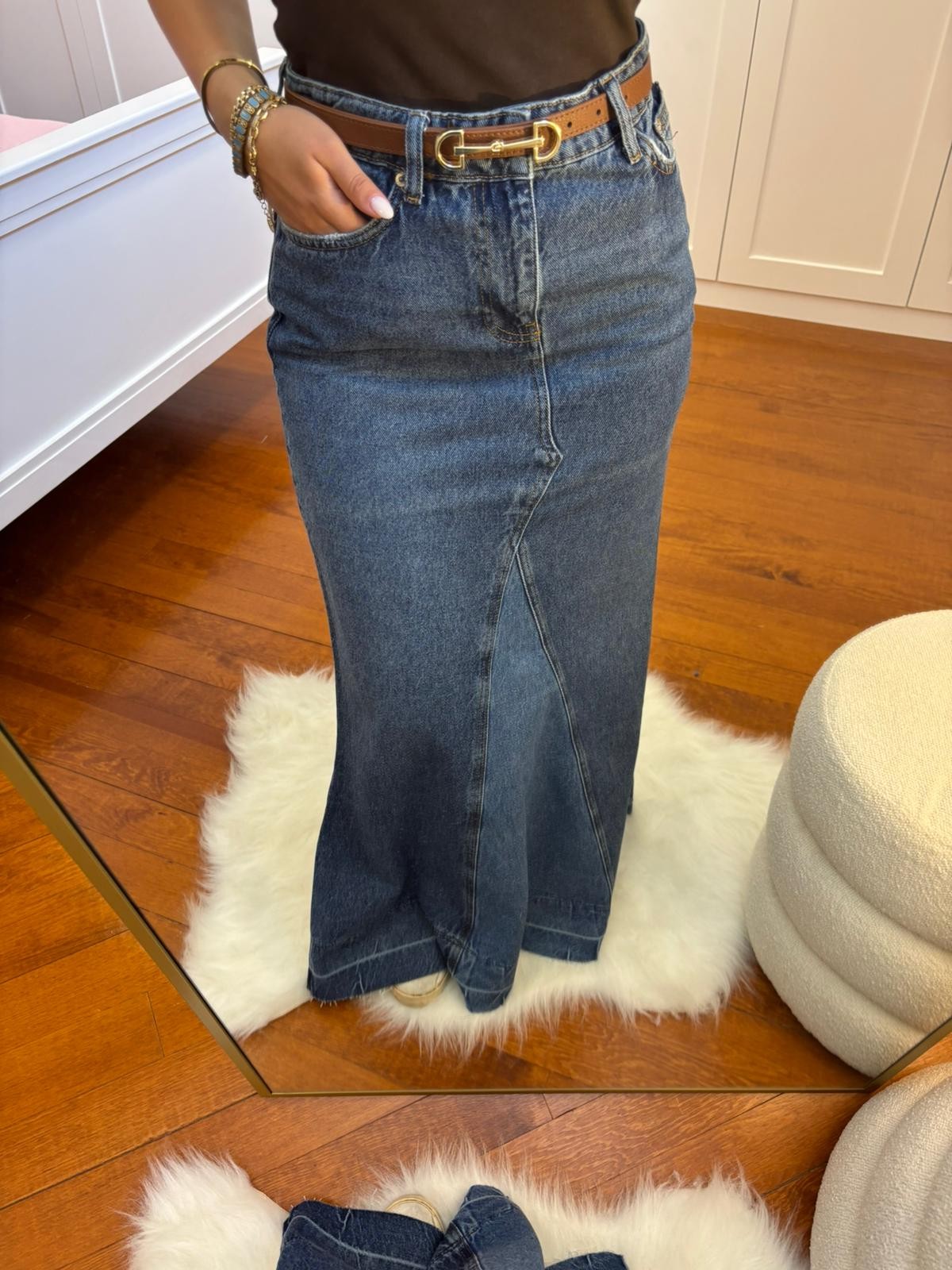Zr Maxi Denim Etek