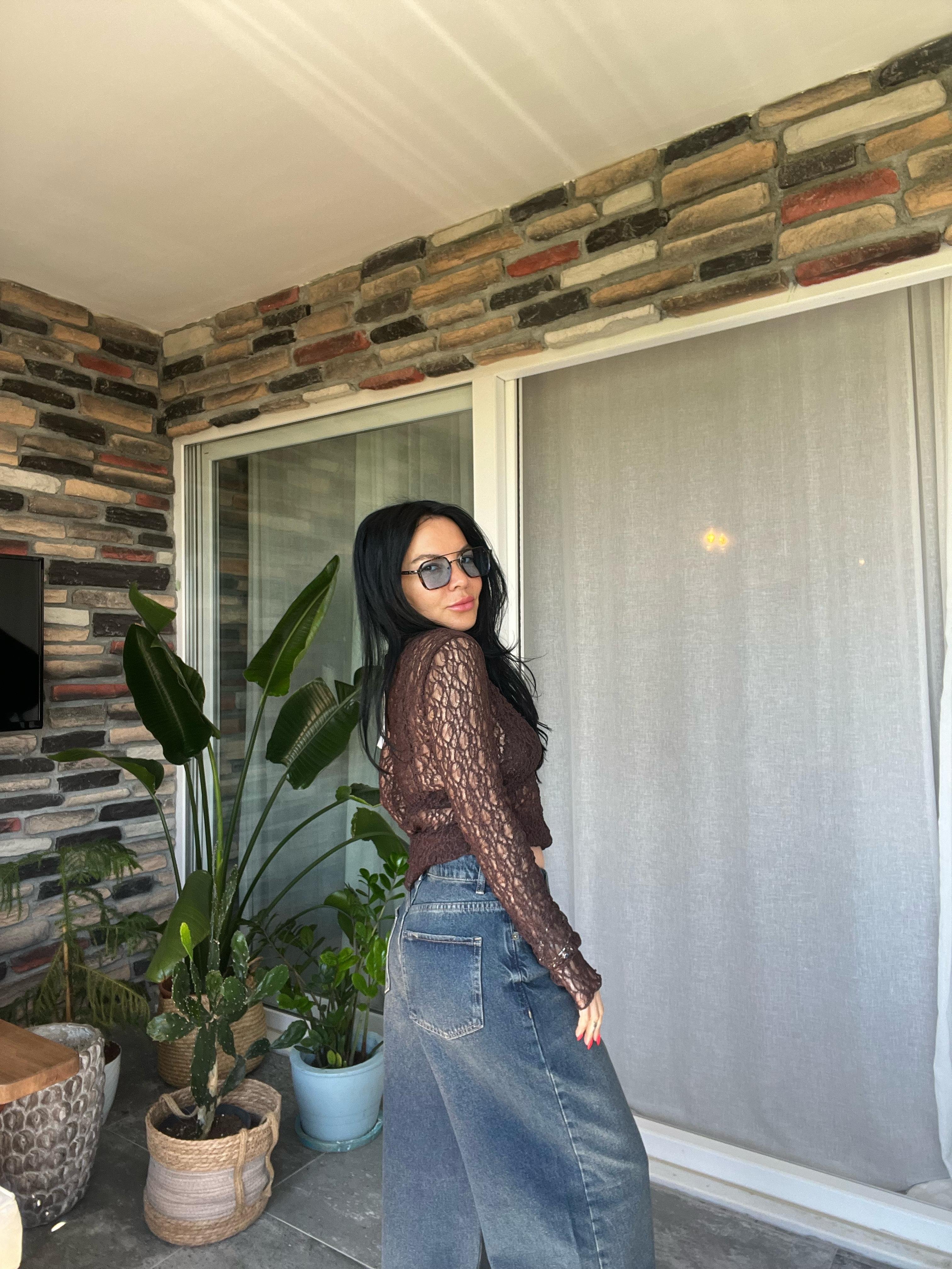 Cepli Straight Fıt Denim Pantolon