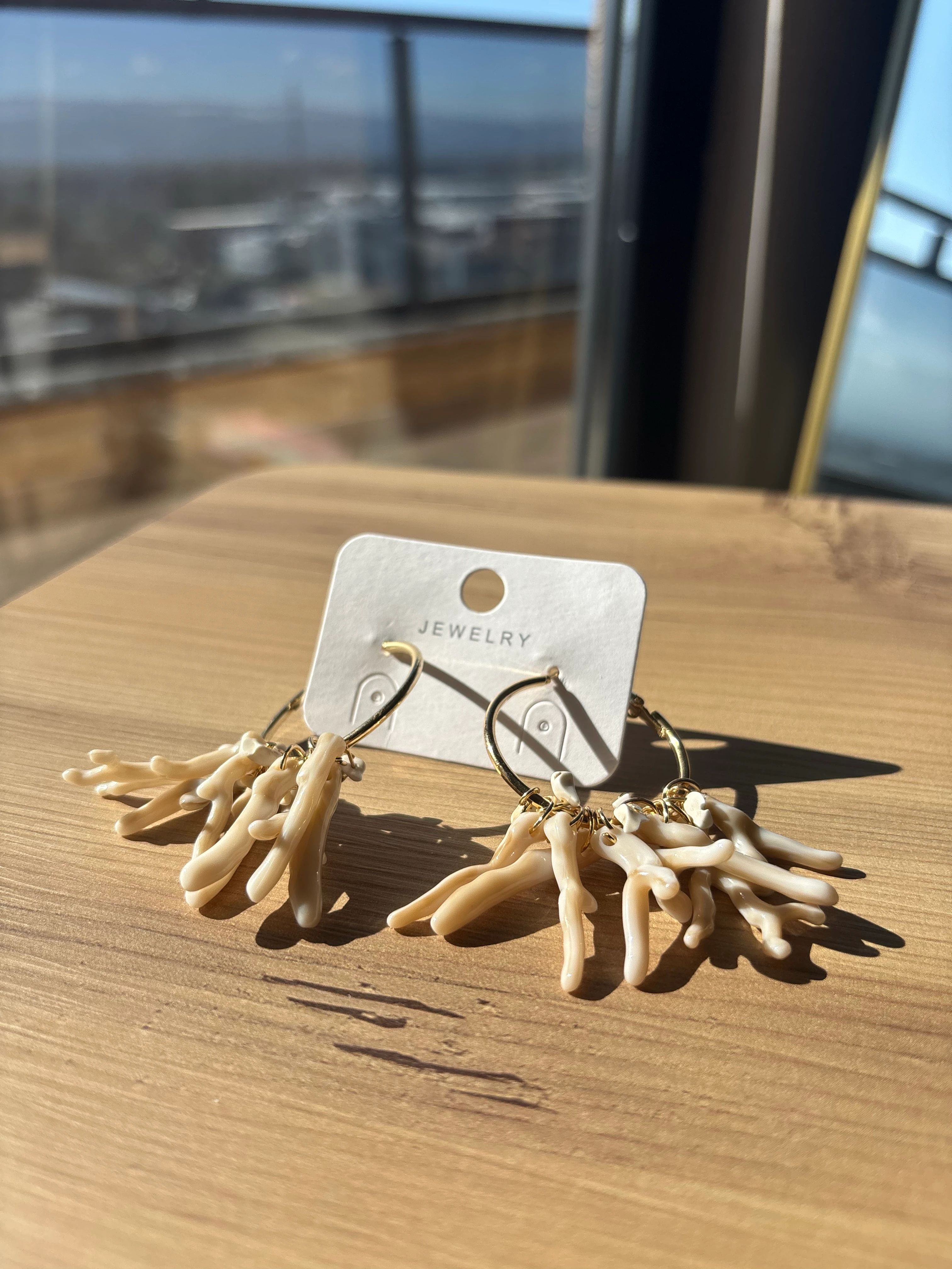 Dallı Sarkıt Büyük Halka Küpe