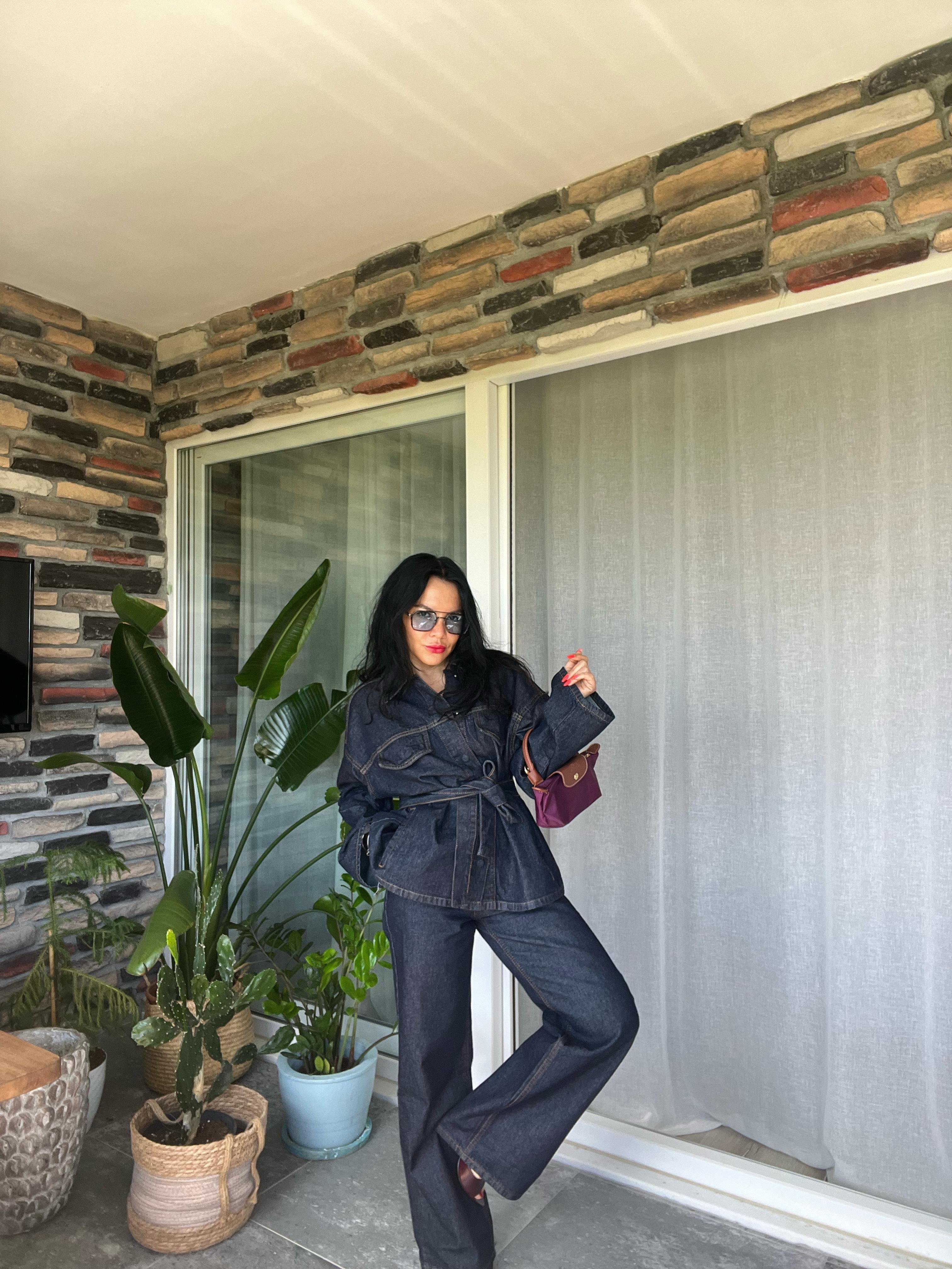 Koyu Lacivert Denim Takım