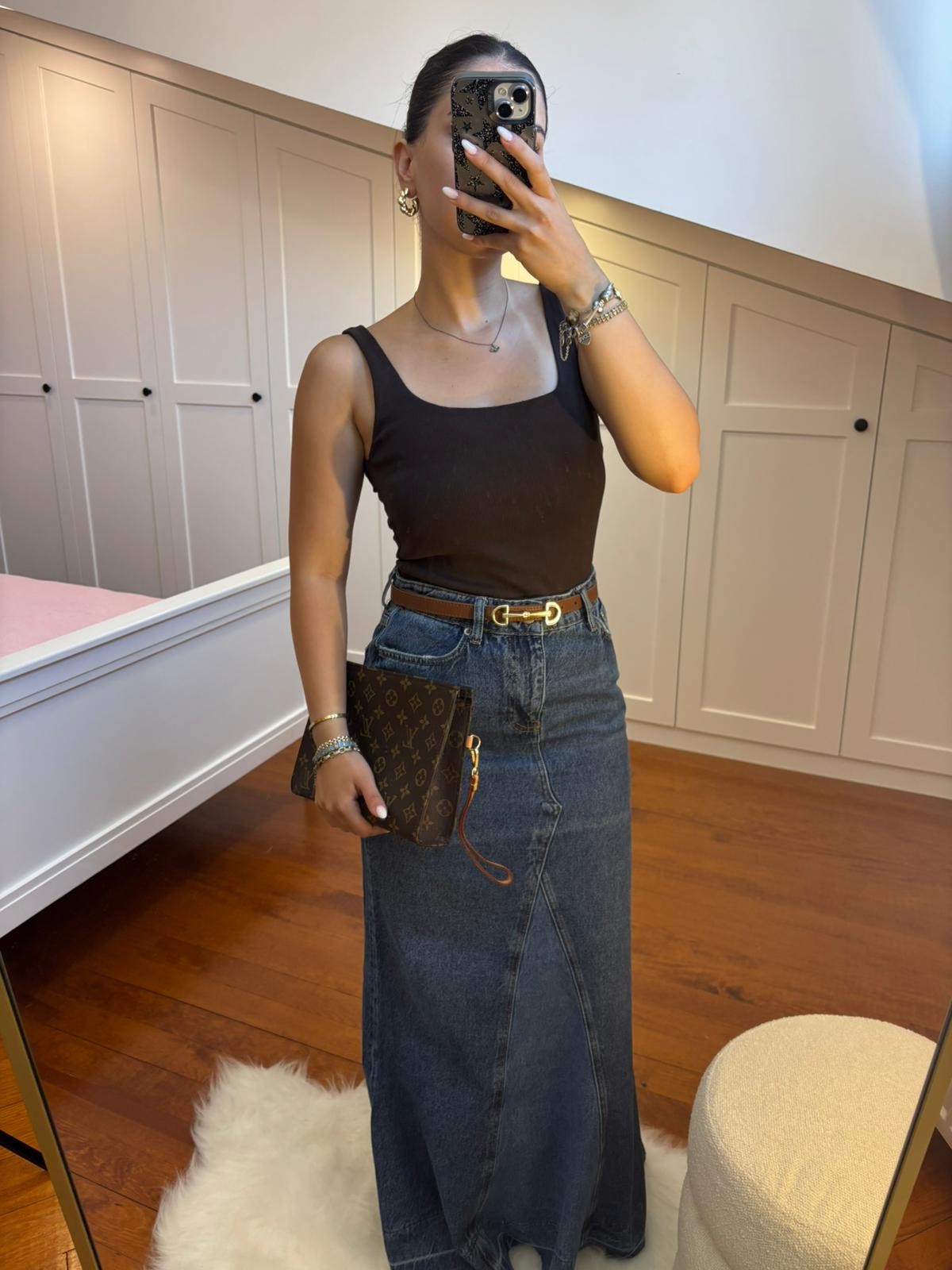 Zr Maxi Denim Etek