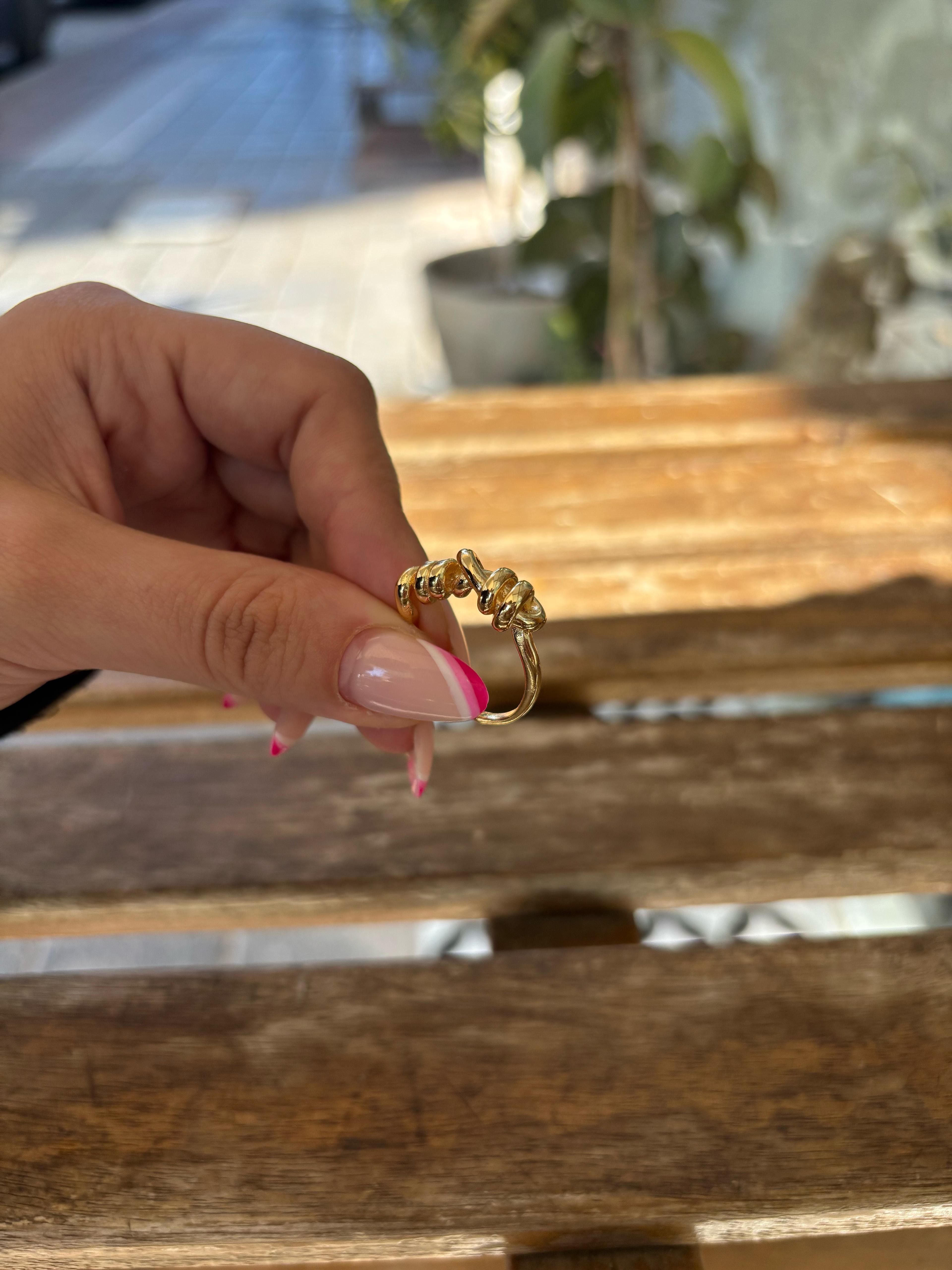 Gold Düğüm Yüzük