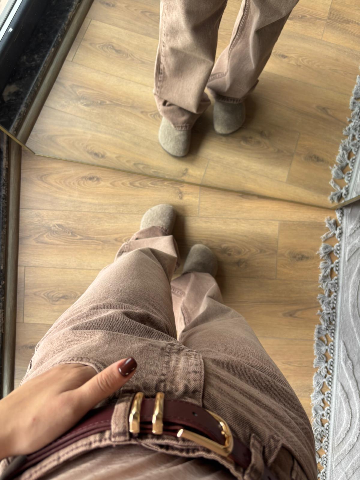 ZR Kahve Yıkamalı Straight Jean