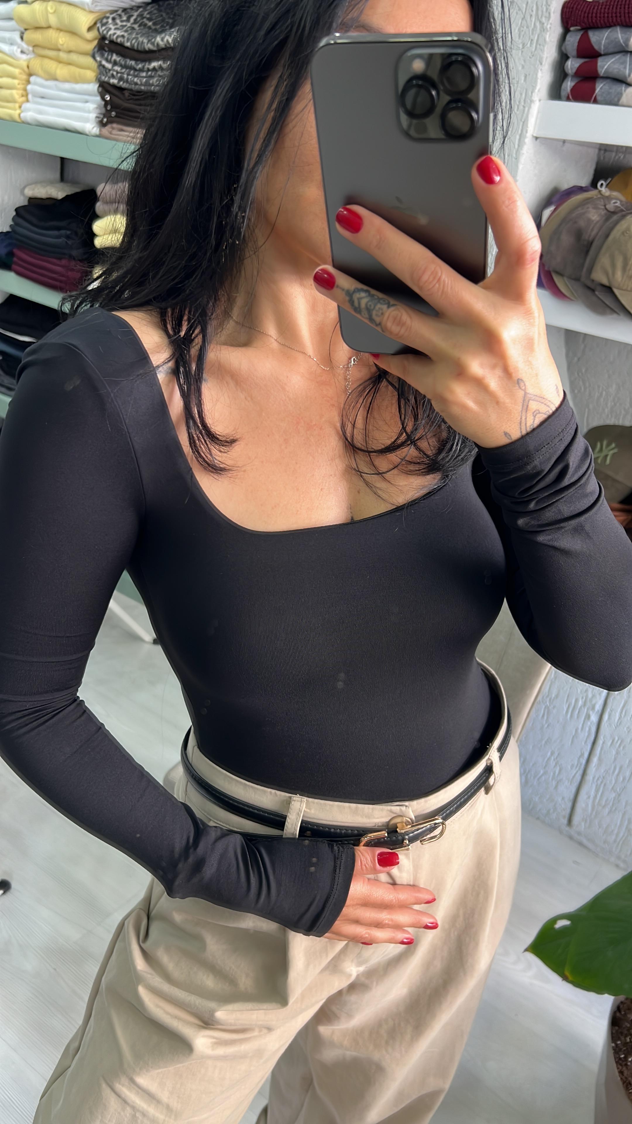 Siyah Orijinal Marka ZR Bodysuit