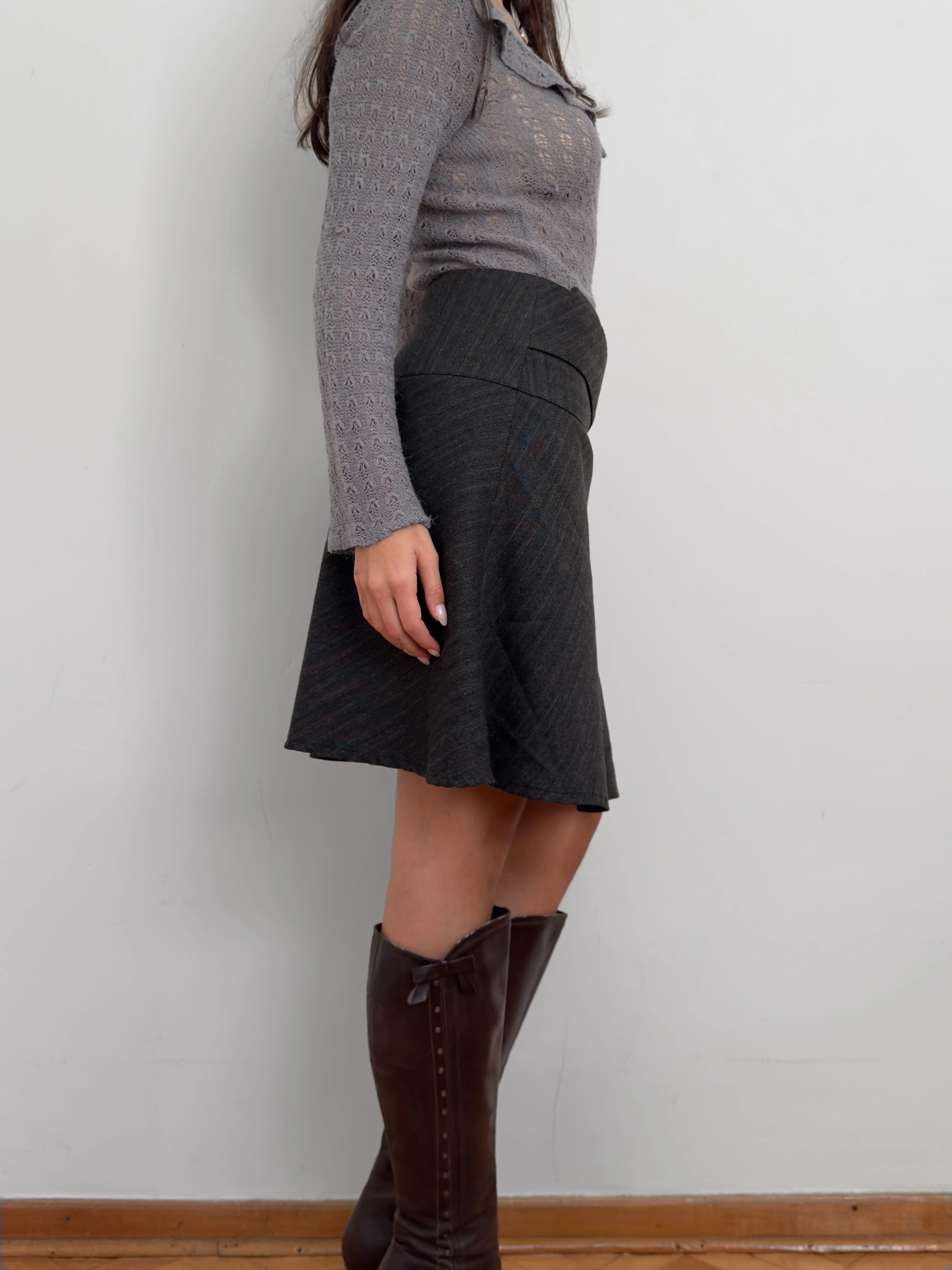 Gri Yün Etek