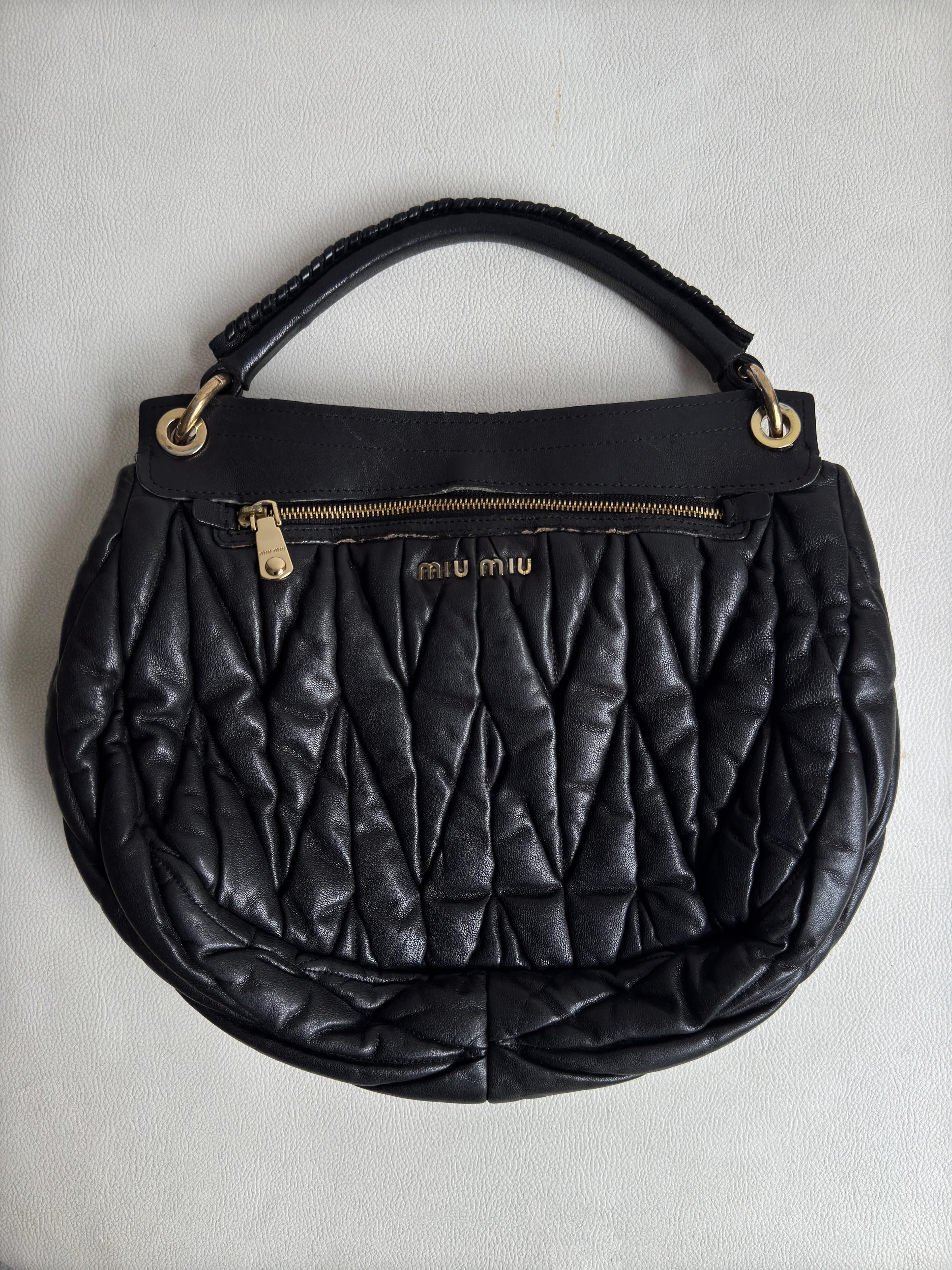 Miu Miu Snap Hobo Çanta