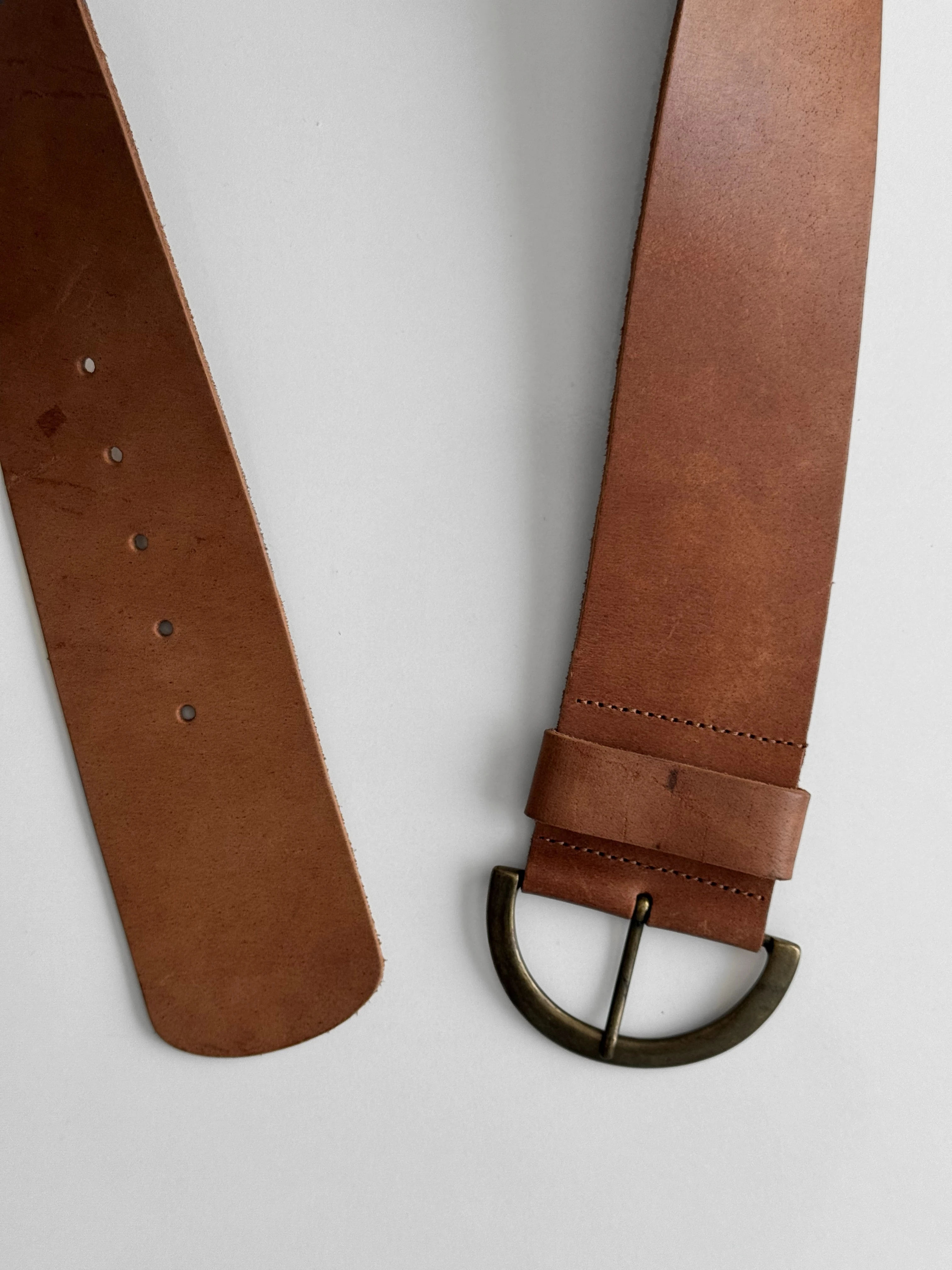 Kahverengi Deri Kemer