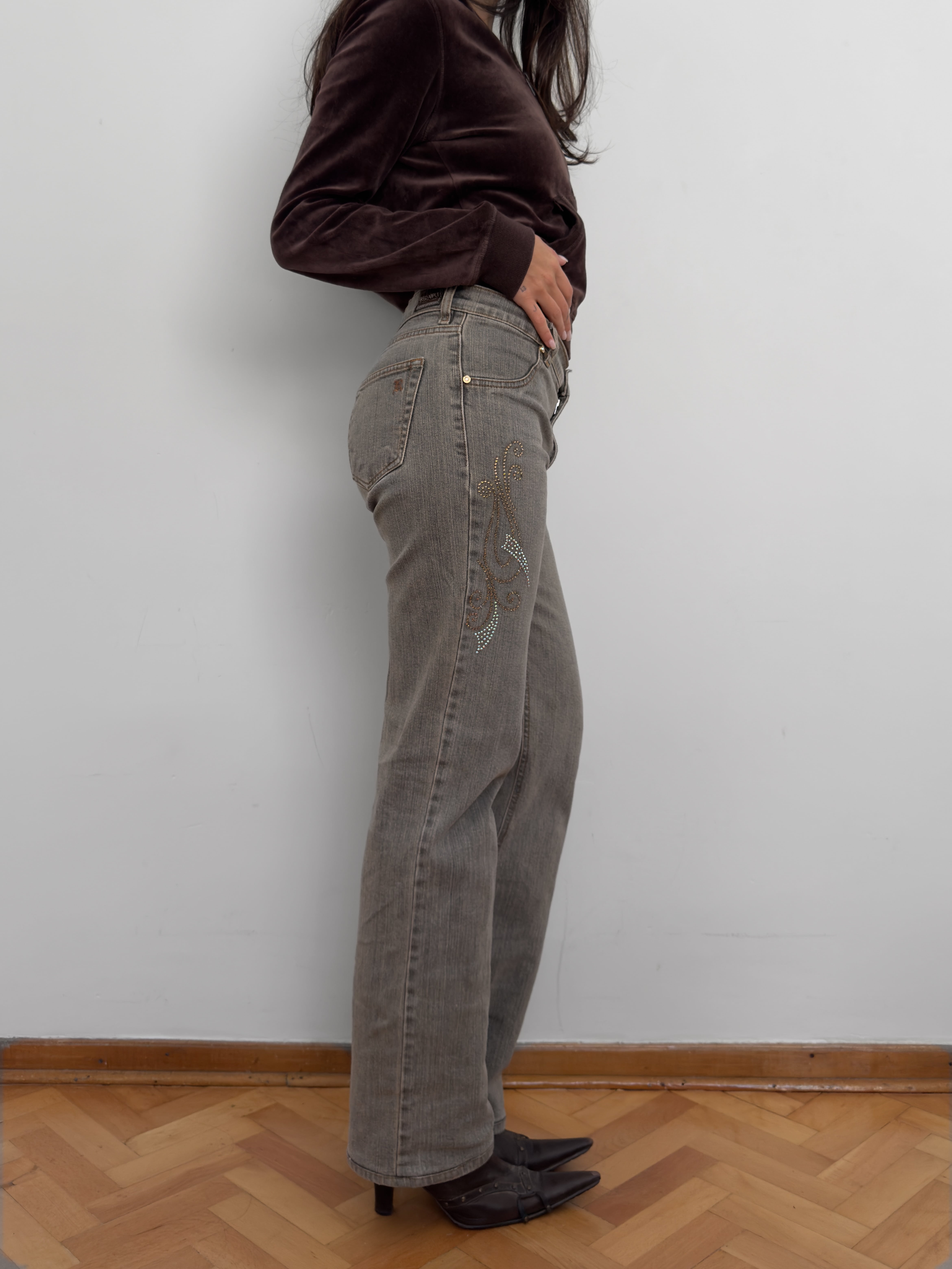 Taşlı Kot Pantolon