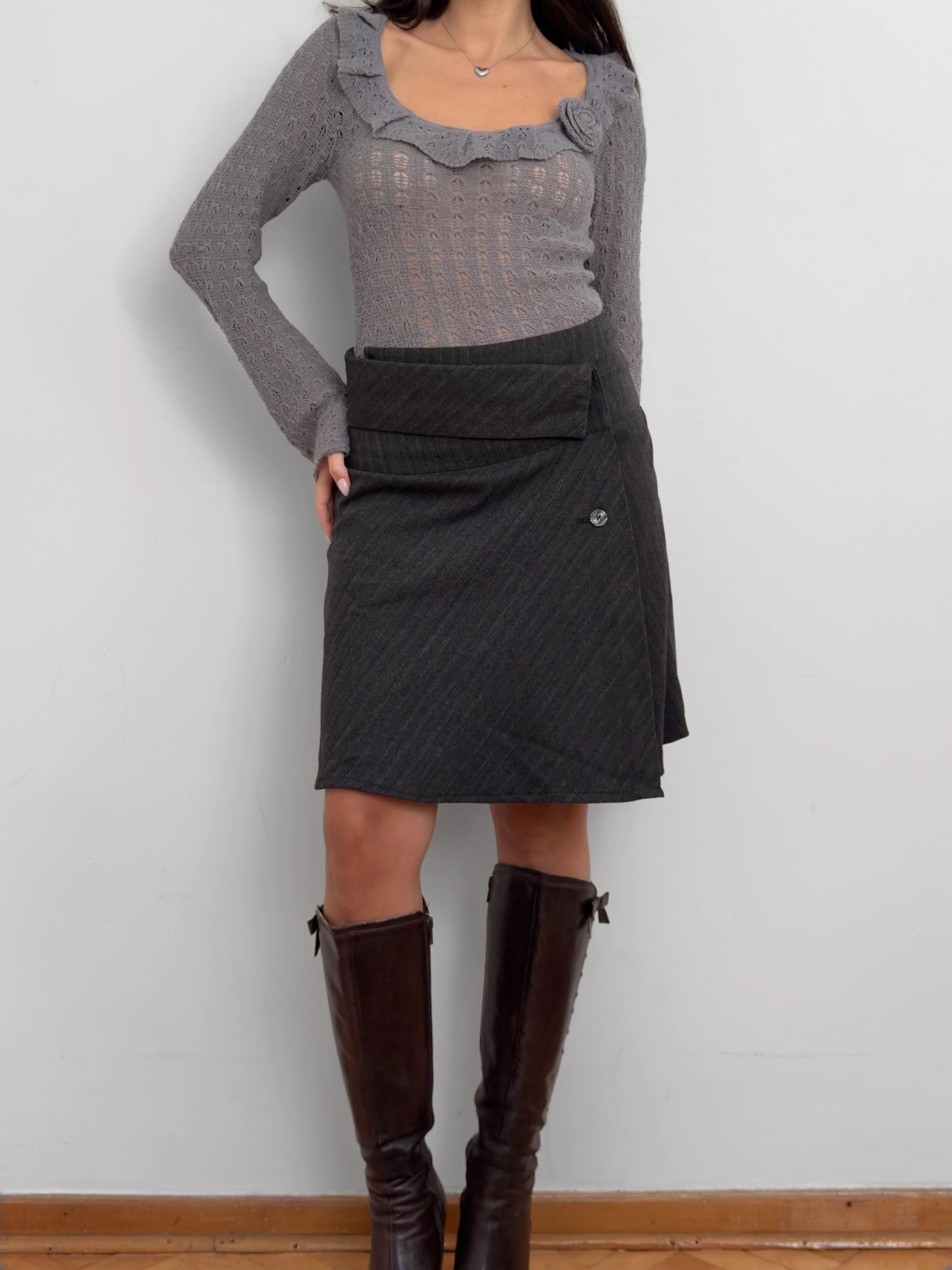 Gri Yün Etek
