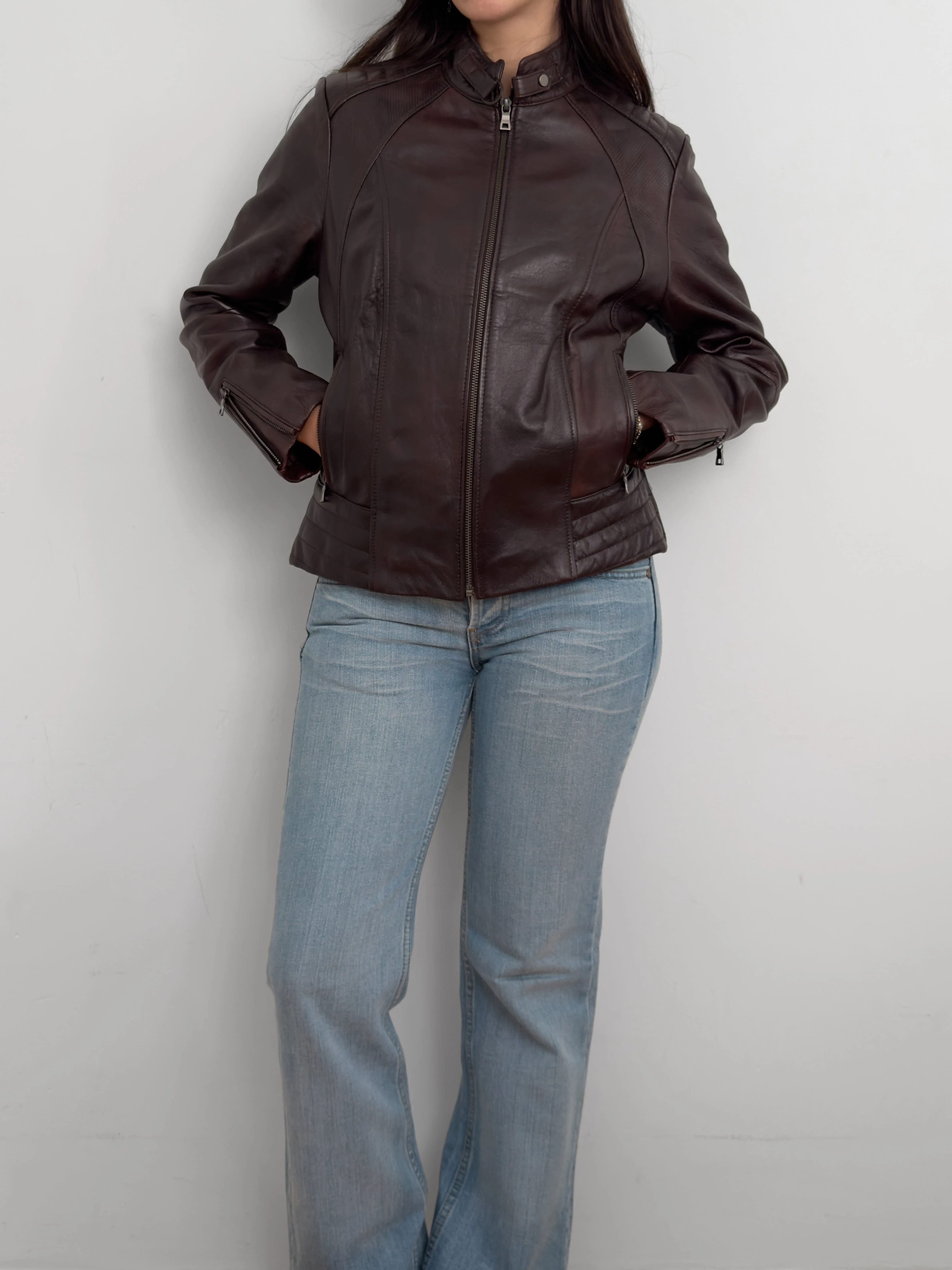 Kahverengi Deri Ceket