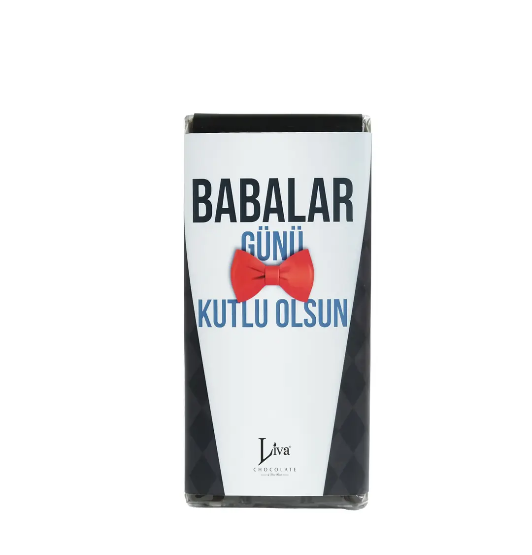 Babalar Günü Papyon Tasarım Tablet Çikolata 90 gr