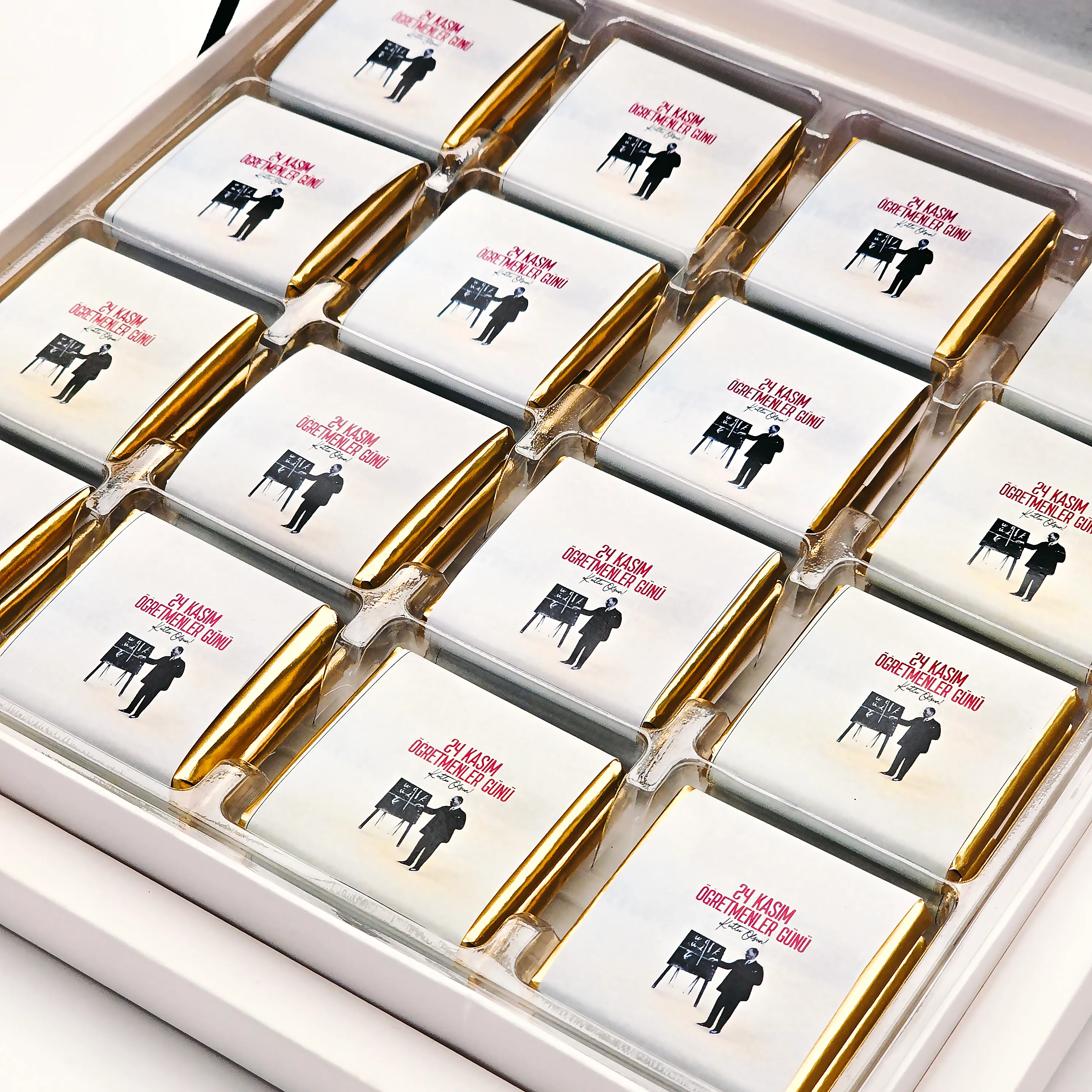 24 Kasım Öğretmenler Günü Hediyesi Çikolata