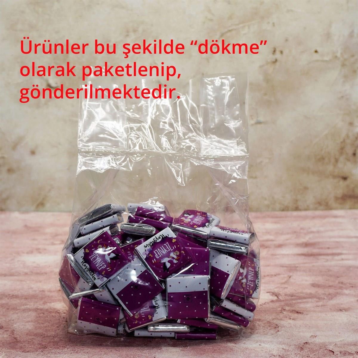 Erkek Bebek Dökme Bebek Çikolatası Kral Tacı (170 Adet Napoliten Çikolata)