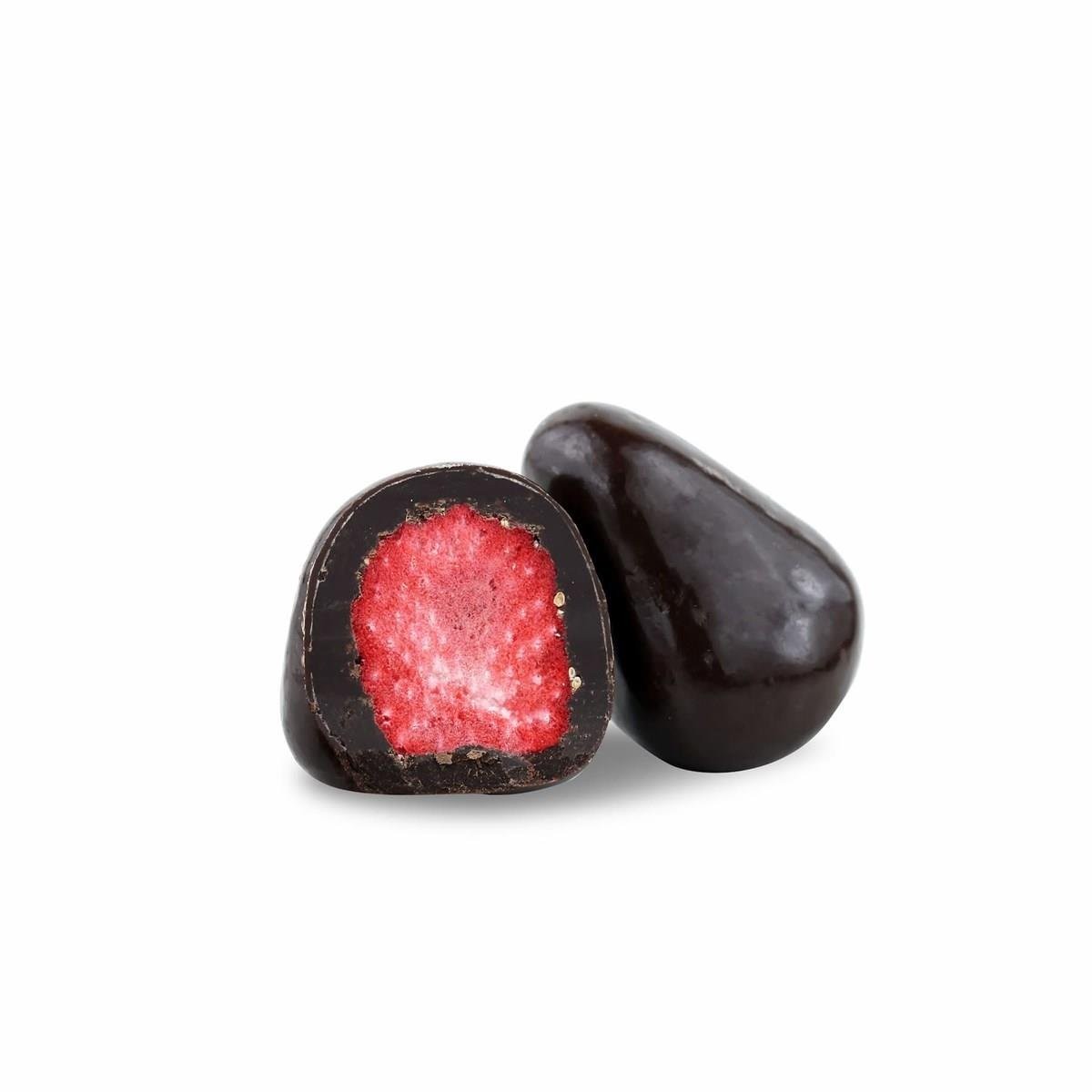 Bitter, Ruby Ve Beyaz Çikolata Kaplı Çilek Draje Seti (3 X 80 Gr)