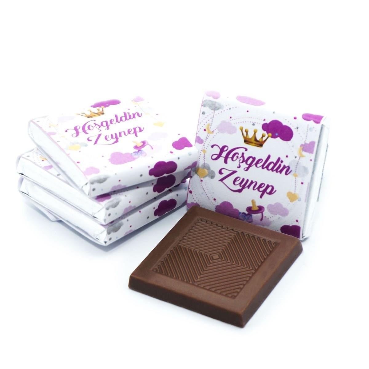 Dökme Bebek Çikolatası Prenses (80 Adet Napoliten Çikolata)