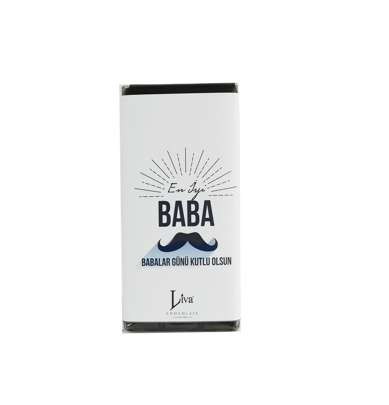 Babalar Günü Beyaz Tasarım Tablet Çikolata 90 gr