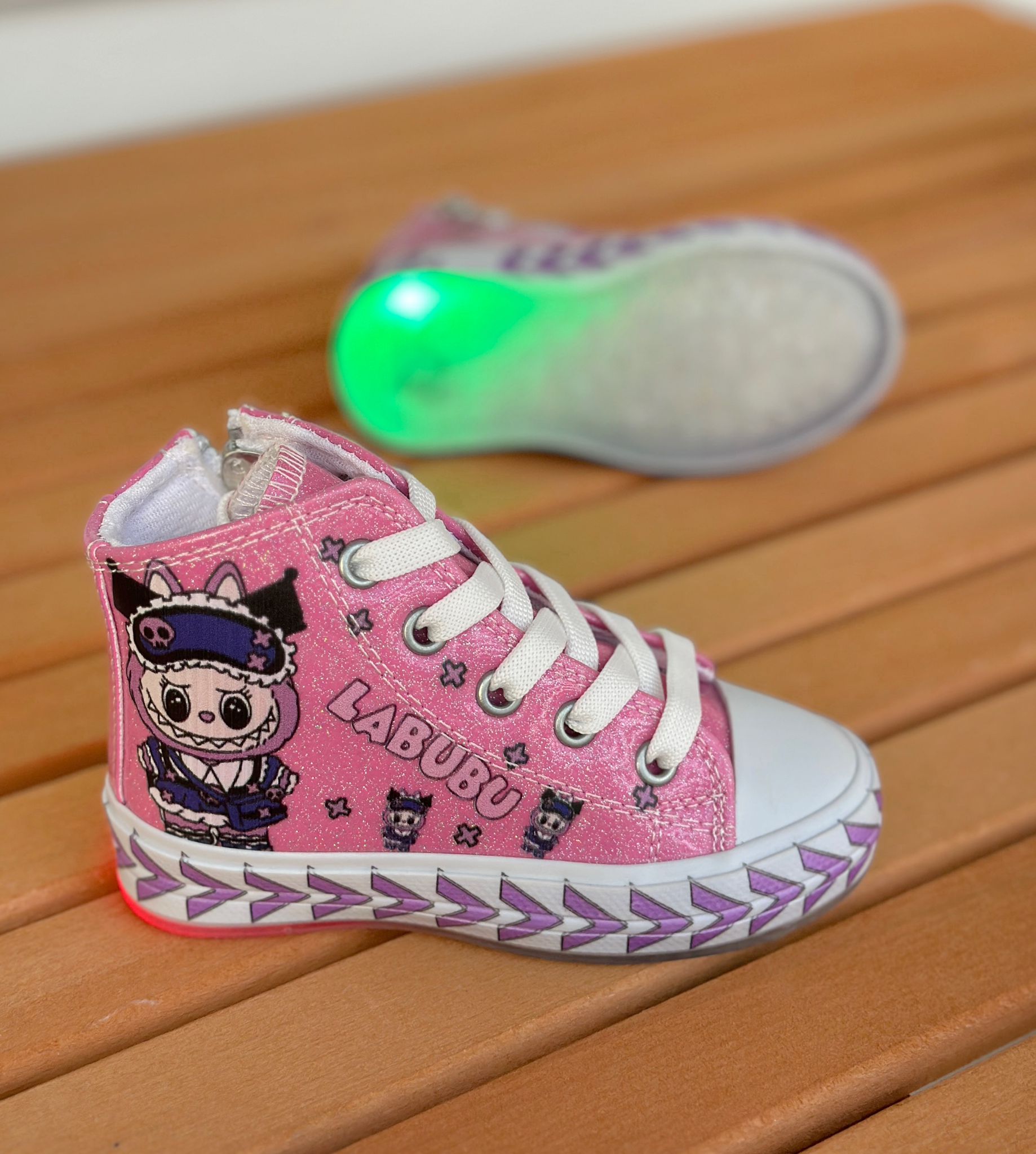 Labubu Çocuk Ayakkabı, Kız Çocuk Günlük Ayakkabı, (31-35 numara aralığı IŞIKSIZDIR) - pembe