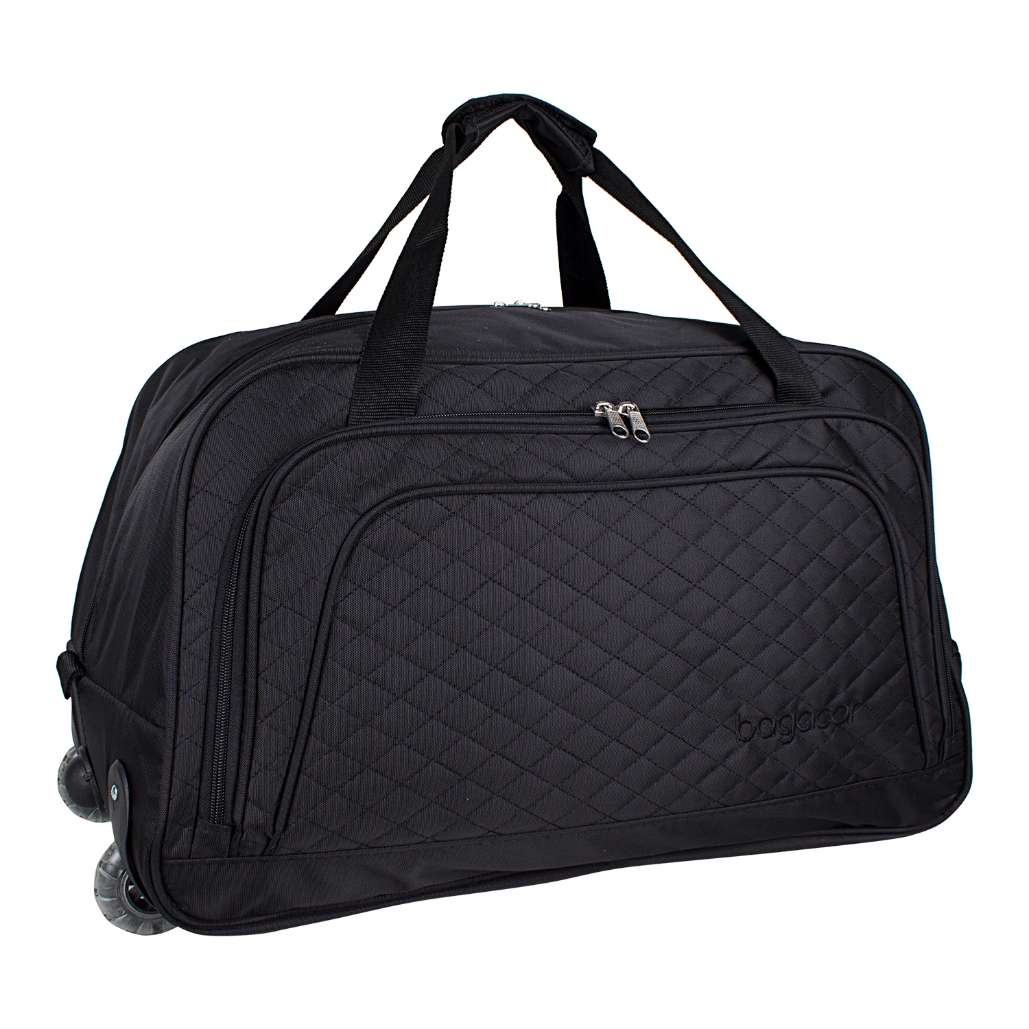 Bagacar Büyük - Kabin İki Tekerlekli Seyahat Çantası Siyah