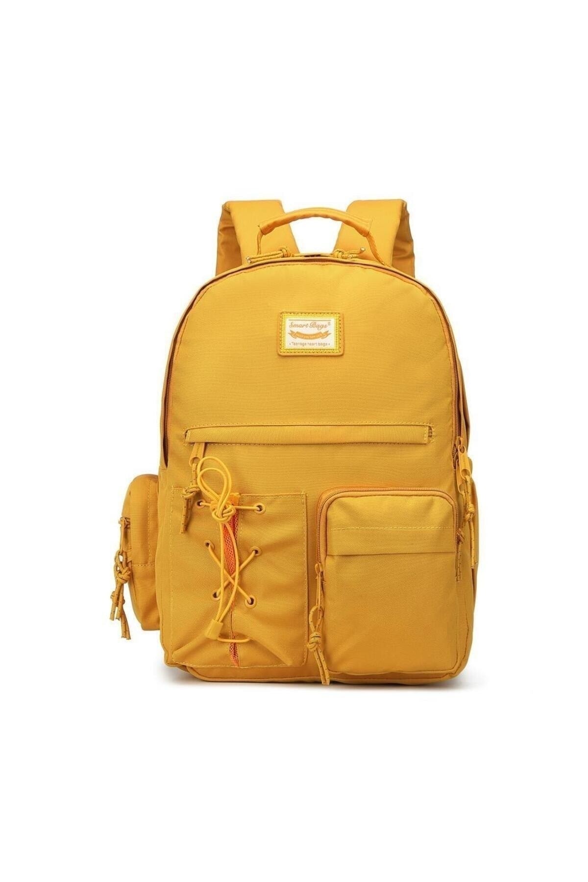 Bagacar Smart Bag 3205 Okul ve Günlük Laptop Bölmeli Sırt Çantası Hardal