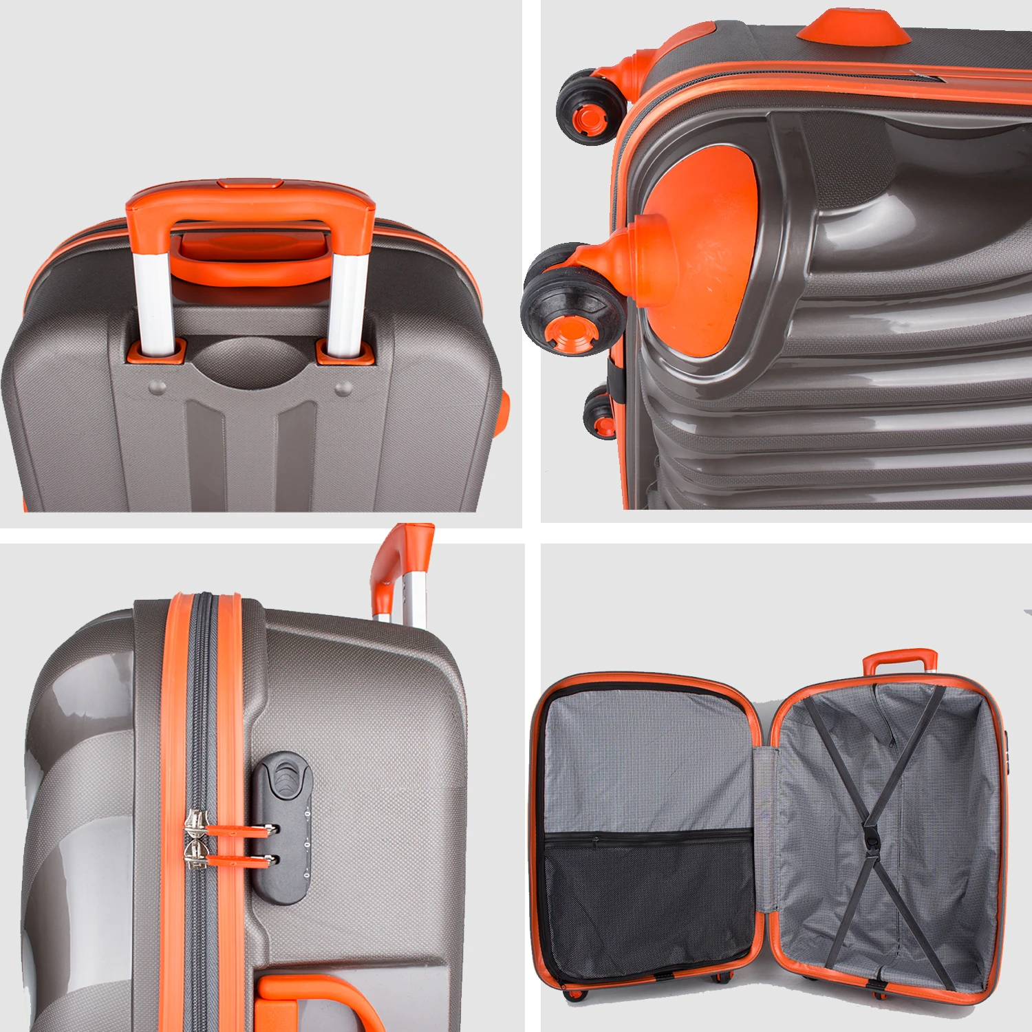 Bagacar Shell Silikon Kırılmaz Valiz Seti Bordo