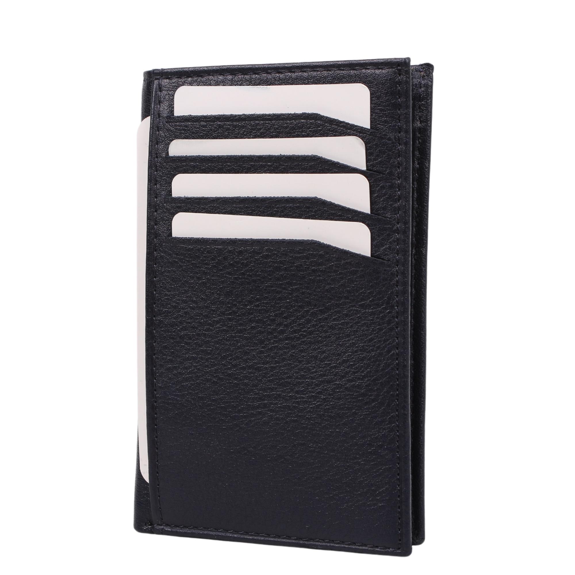 Legend Leather 726 Lacivert Erkek Hakiki Deri Para Bölmeli Kartlık