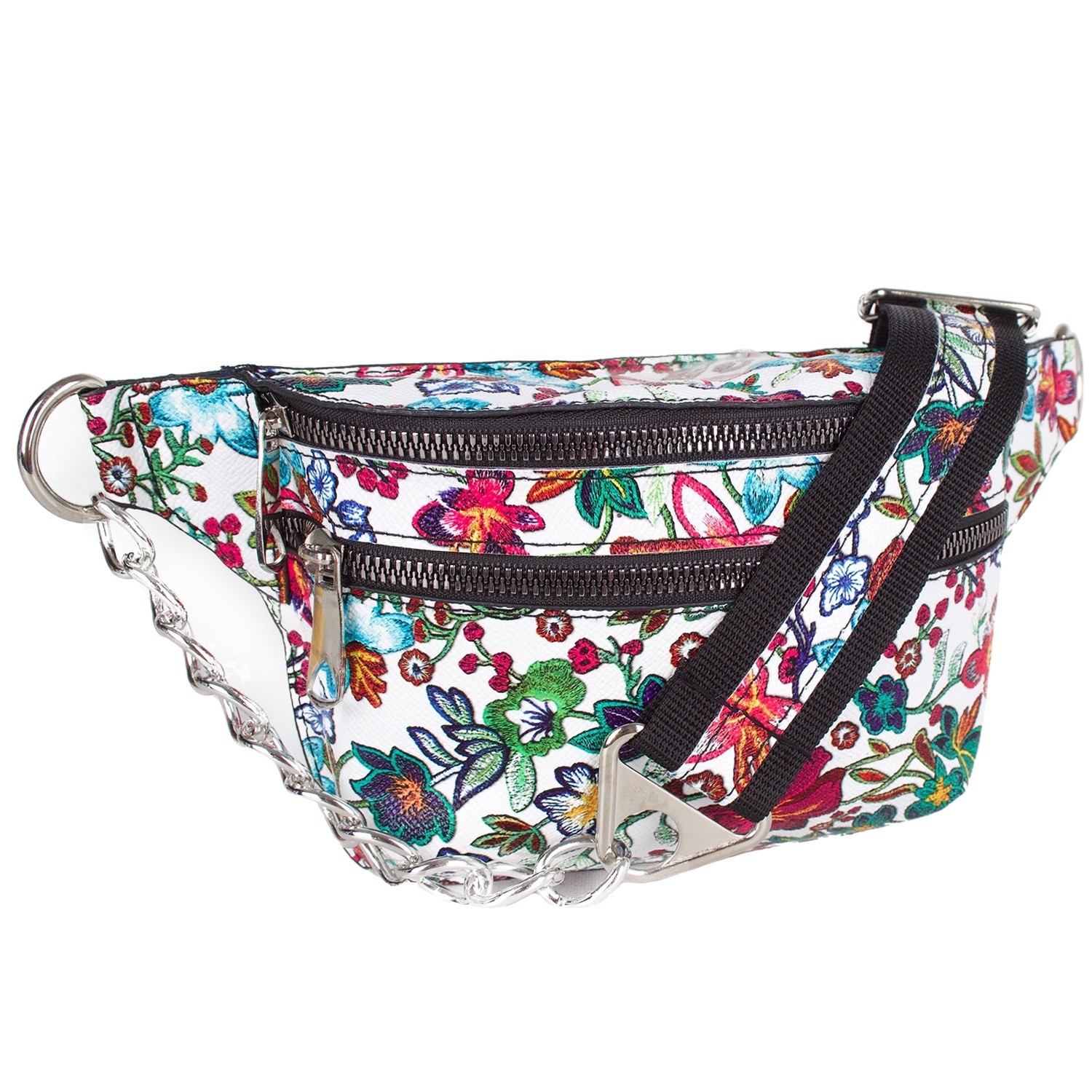 Bagacar Fashion Tulum Gögüs Bel Çantası Çiçekli