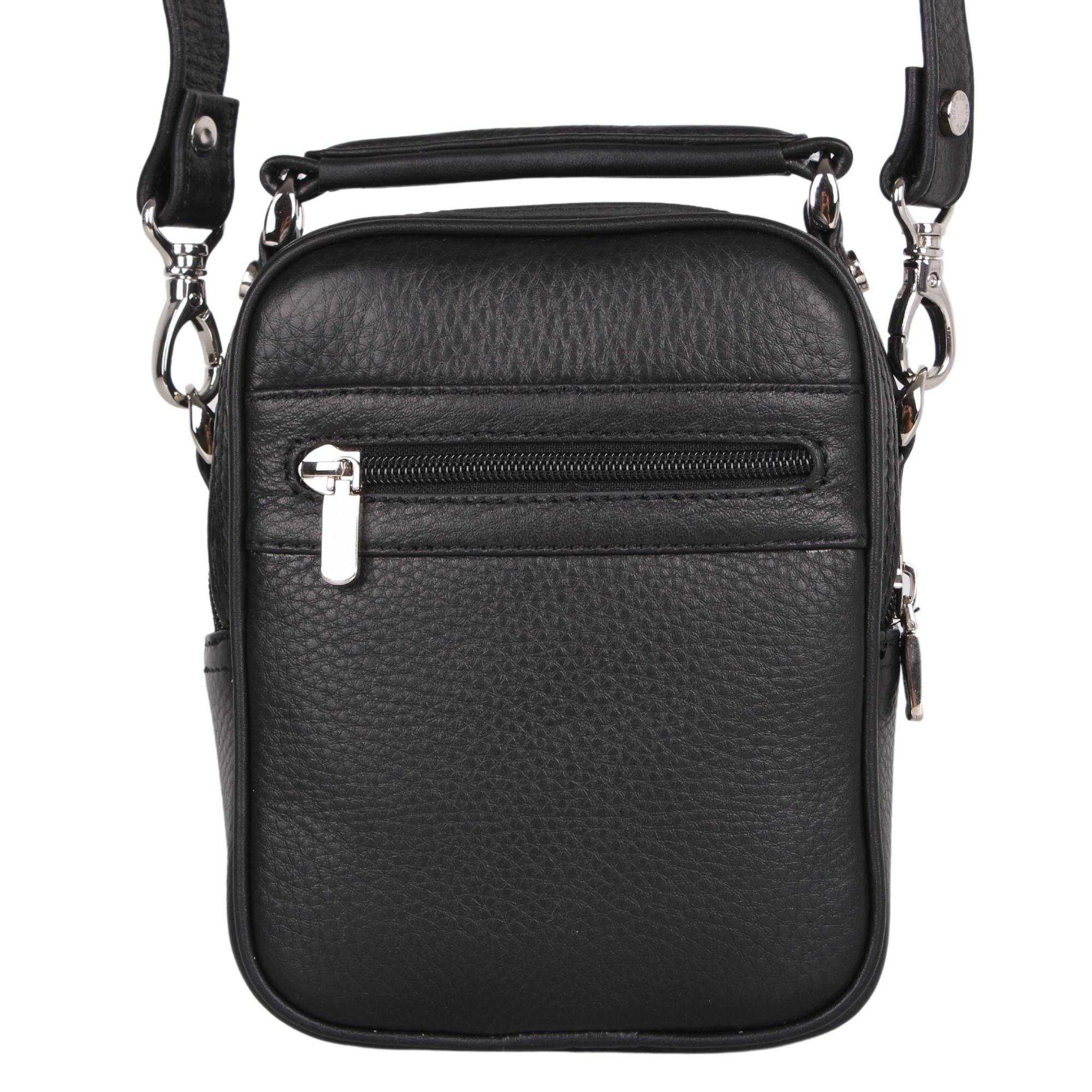 Legend Leather 4586 Siyah Hakiki Deri Erkek Portföy El Ve Omuz Çantası