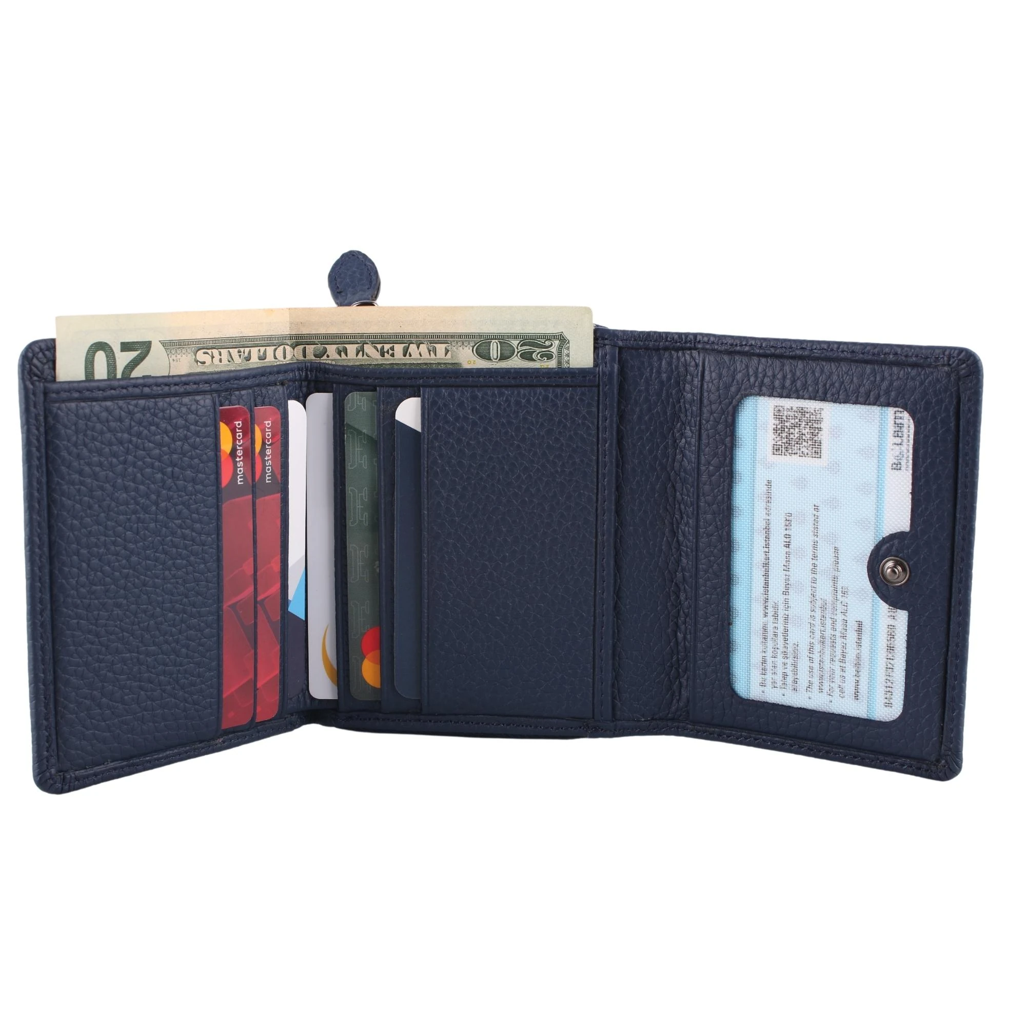 Legend Leather 2744 Hakiki Deri Bayan Cüzdanı Lacivert