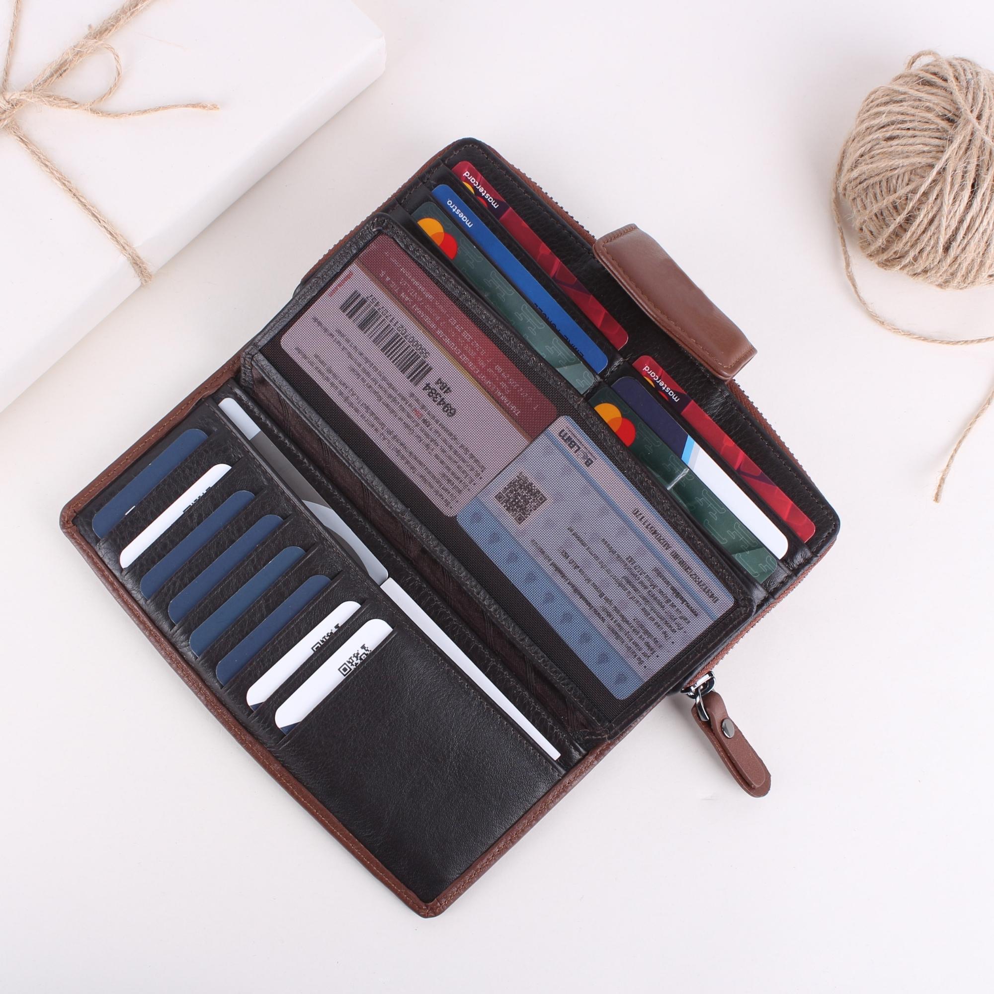 Legend Leather 2714 Bayan Hakiki Deri Cüzdan Taba