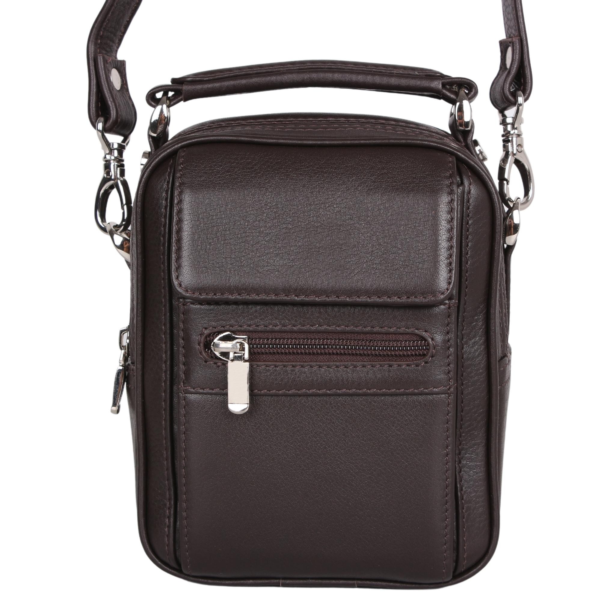 Legend Leather 4586 Kahve Hakiki Deri Erkek Portföy El Ve Omuz Çantası