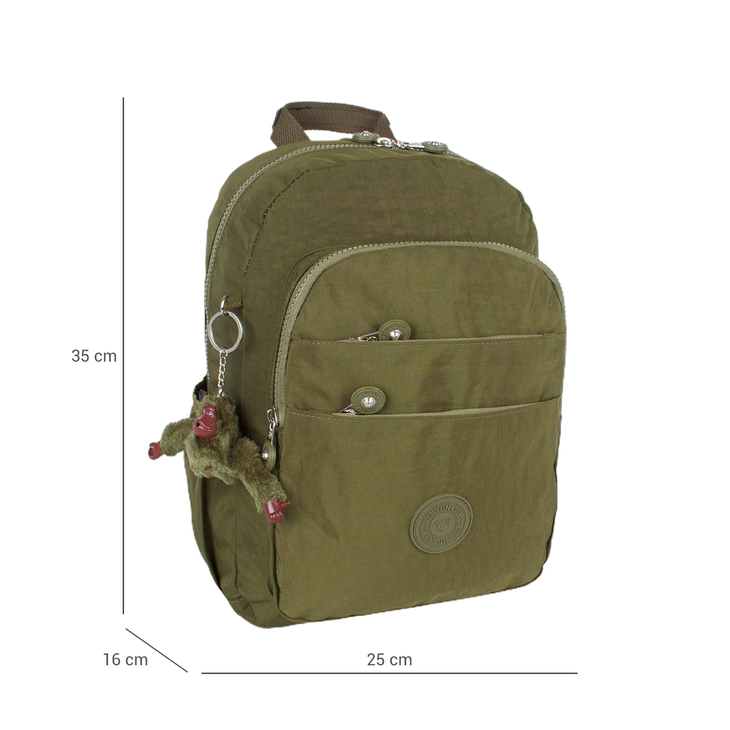 Kenyon 8806 Unisex Klinkır Kumaş Sırt Çantası Haki