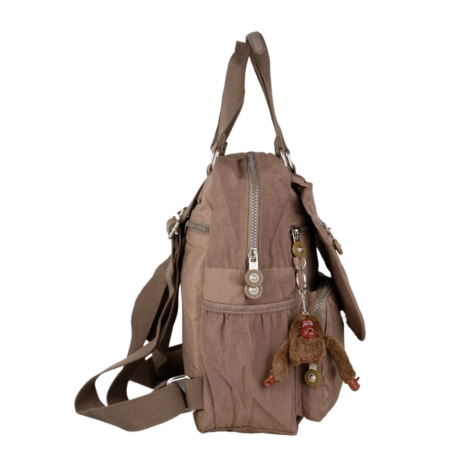 Kenyon Cox 9504 Klinkır Kumaş Hafif Sırt Çantası Kahve