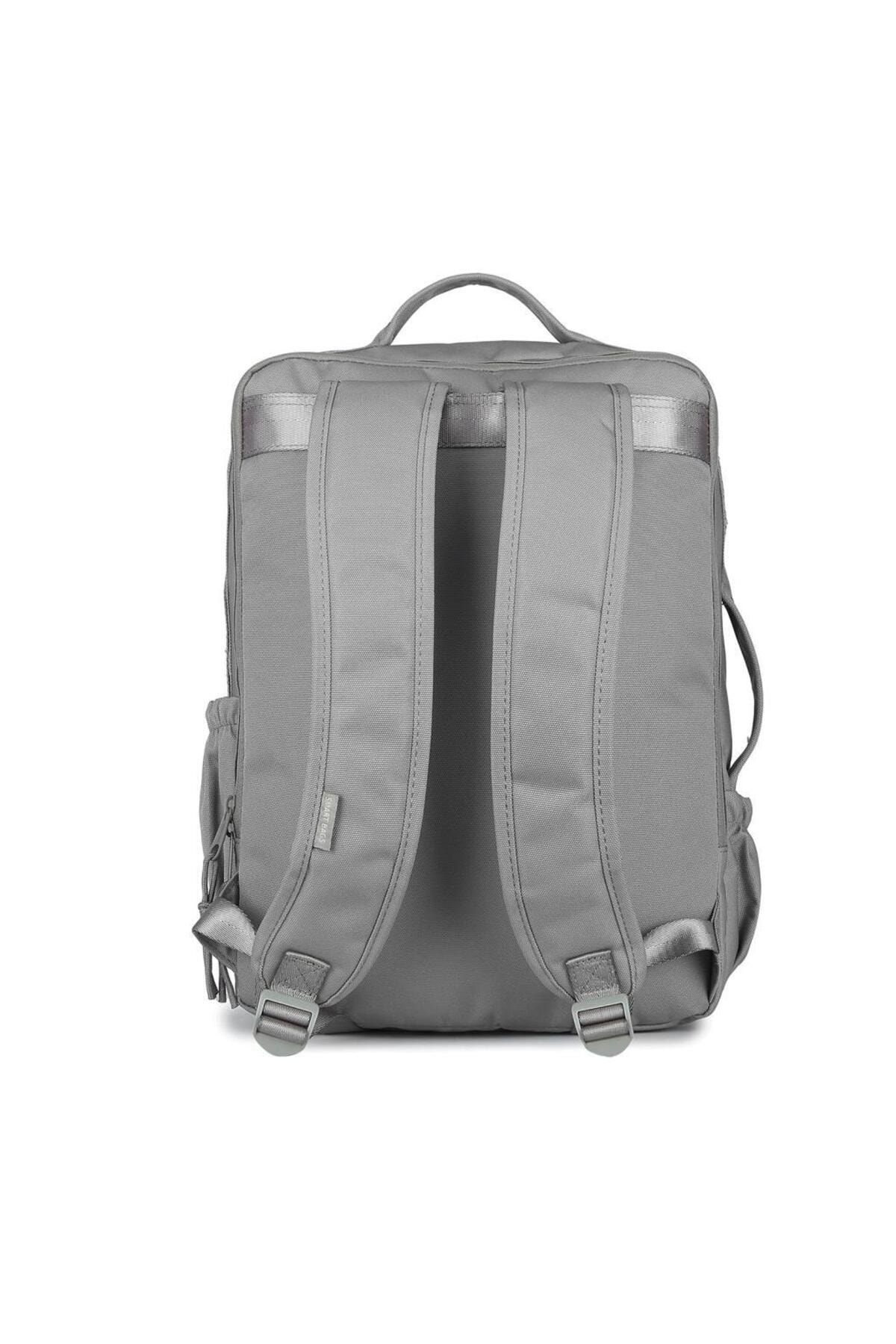 Bagacar Smart Bag 3210 Okul ve Günlük Laptop Bölmeli Sırt Çantası Vizon