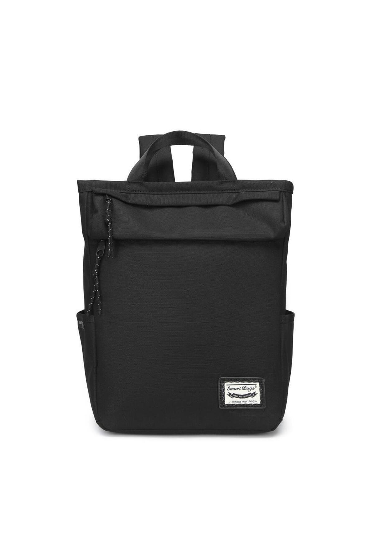 Bagacar Smart Bag 3195 Okul ve Günlük Laptop Bölmeli Sırt Çantası Siyah