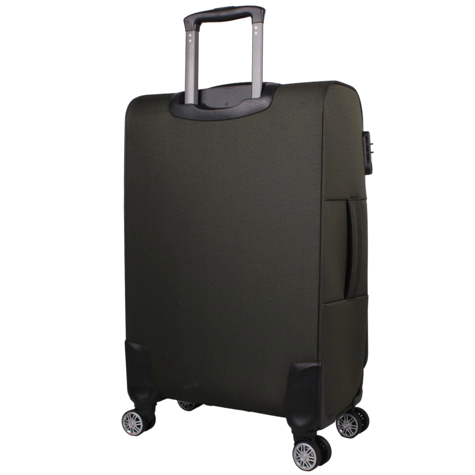 Bagacar Ultra Lıght Körüklü Kumaş Büyük Boy Valiz Yeşil