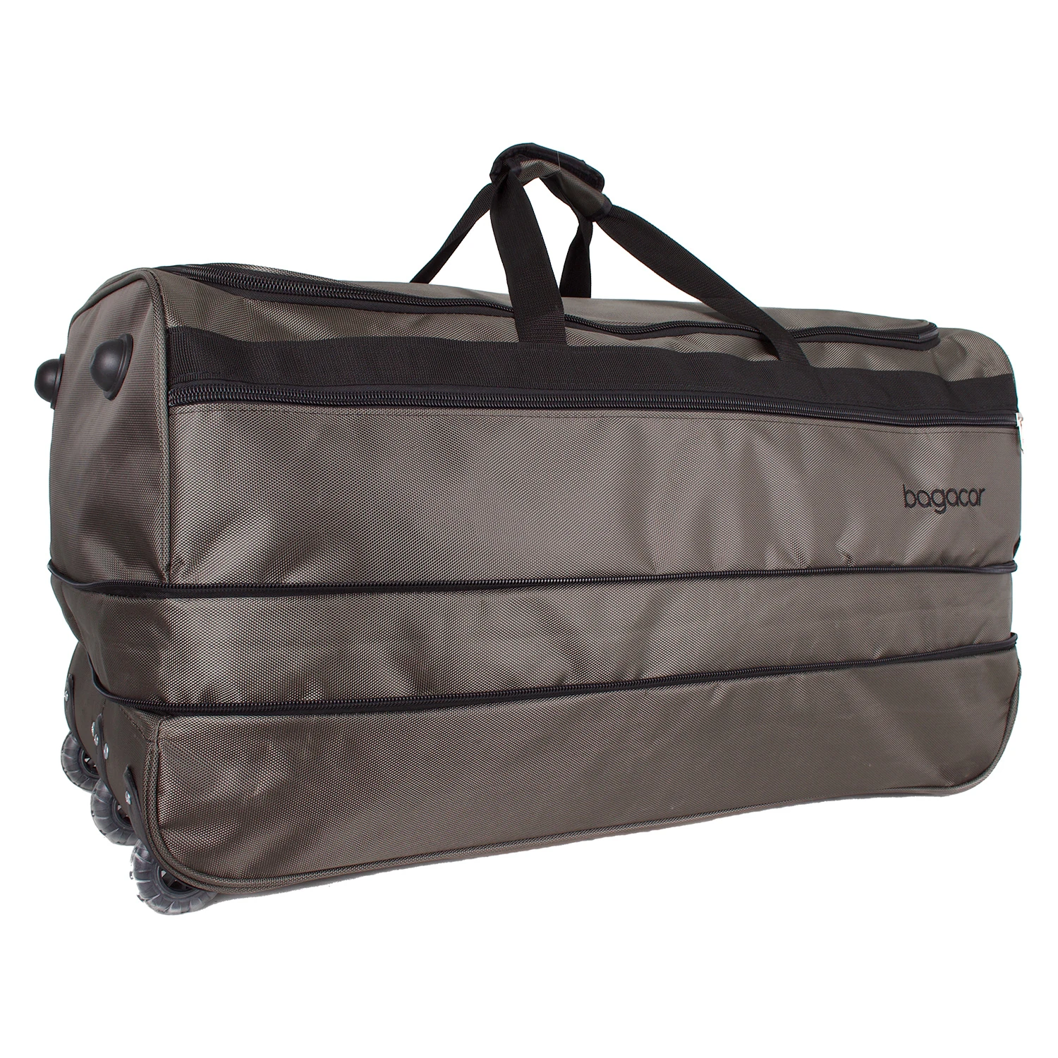 Bagacar Tekerlekli Körüklü Battal Boy Seyahat Valizi Gri