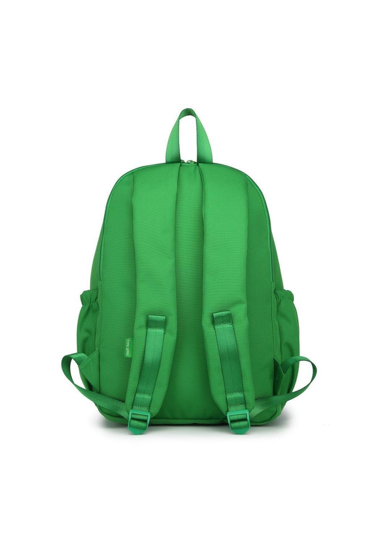 Bagacar Smart Bag 3200 Okul ve Günlük Laptop Bölmeli Sırt Çantası Yeşil