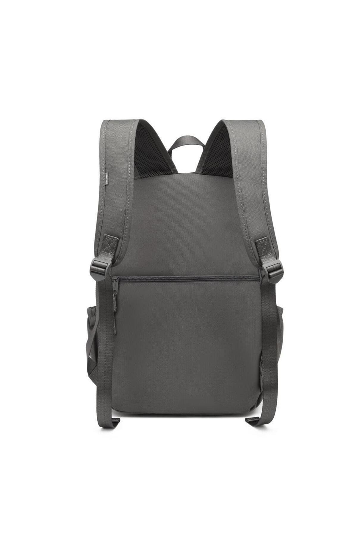 Bagacar Smart Bag 3157 Okul ve Günlük Laptop Bölmeli Sırt Çantası Koyu Gri