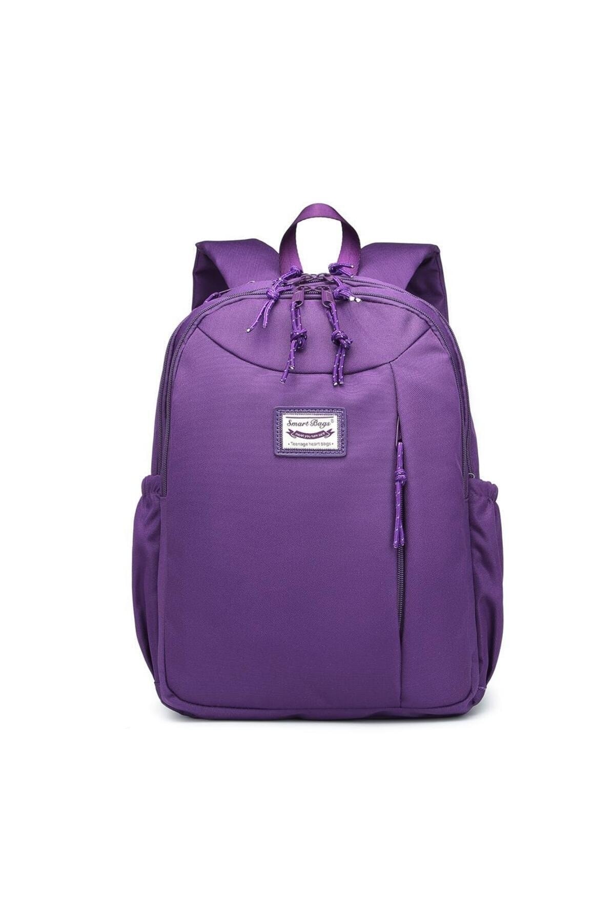 Bagacar Smart Bag 3200 Okul ve Günlük Laptop Bölmeli Sırt Çantası Mor