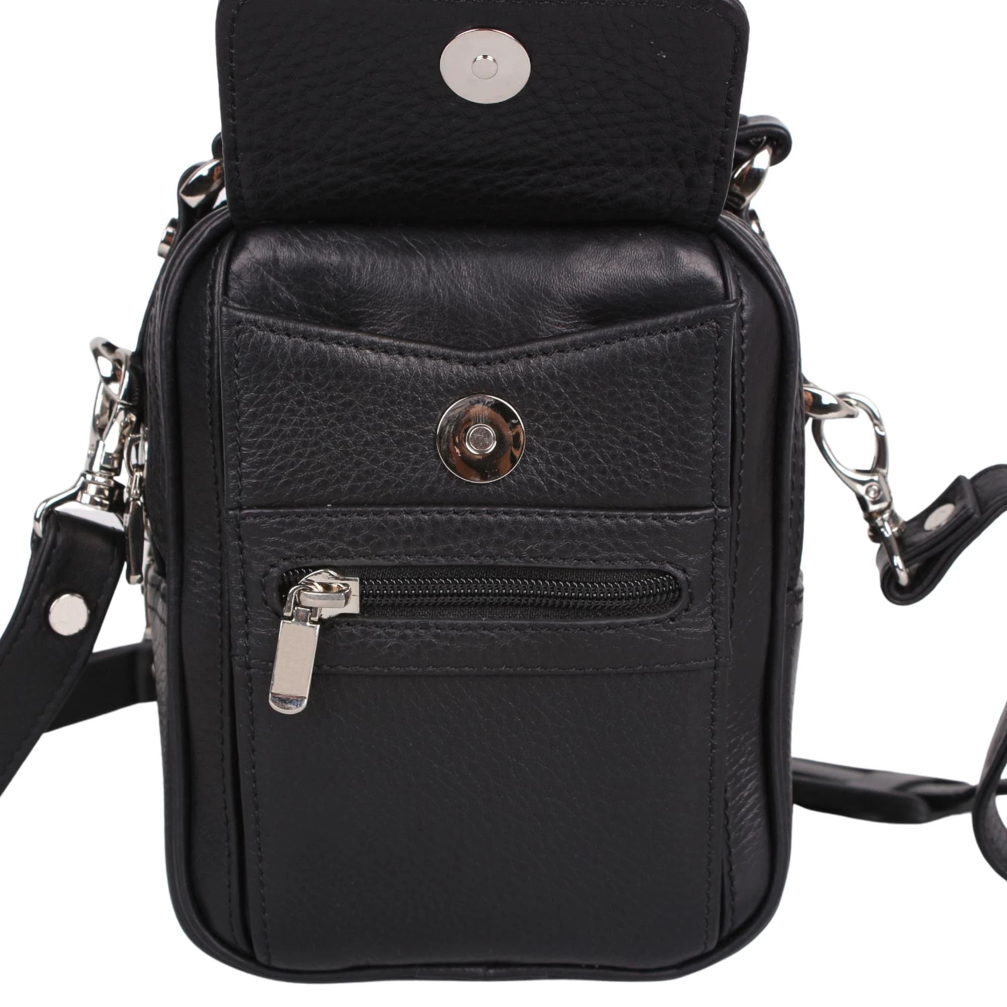 Legend Leather 4586 Siyah Hakiki Deri Erkek Portföy El Ve Omuz Çantası