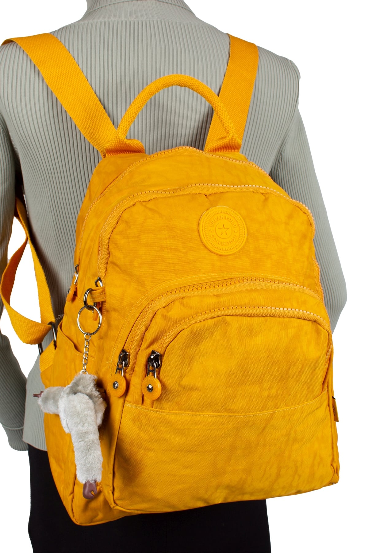 Bagacar Urban 2022 Klınkır Kumaş Unisex Sırt Çantası Sarı