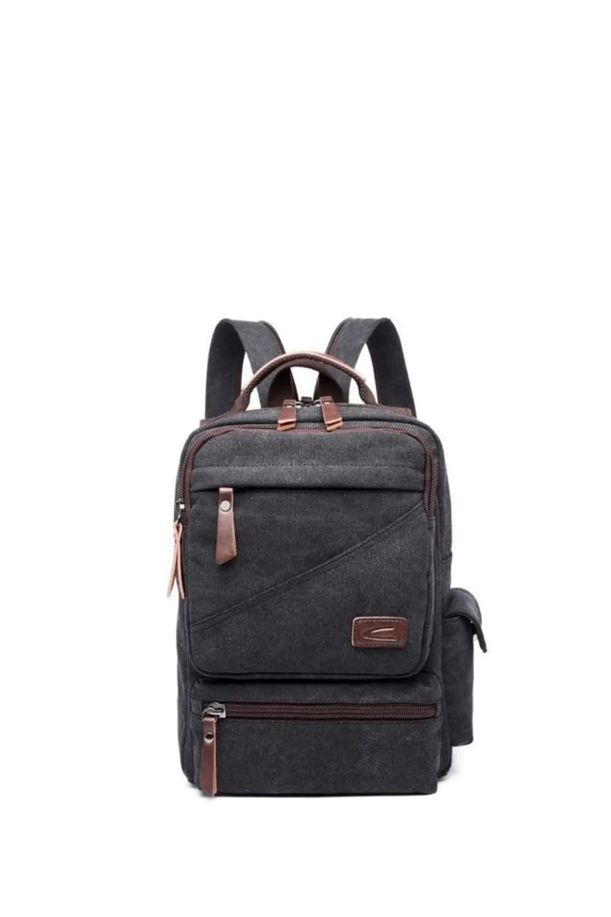 Cactive Kanvas Siyah Kumaş Unisex Sırt Çantası Ctv1261