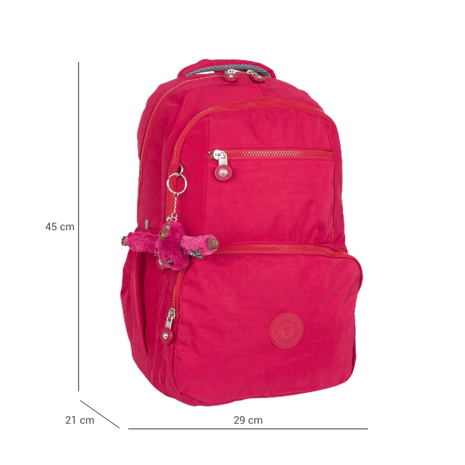 Kenyon 1763 Unisex Klinkır Kumaş Sırt Çantası Pembe